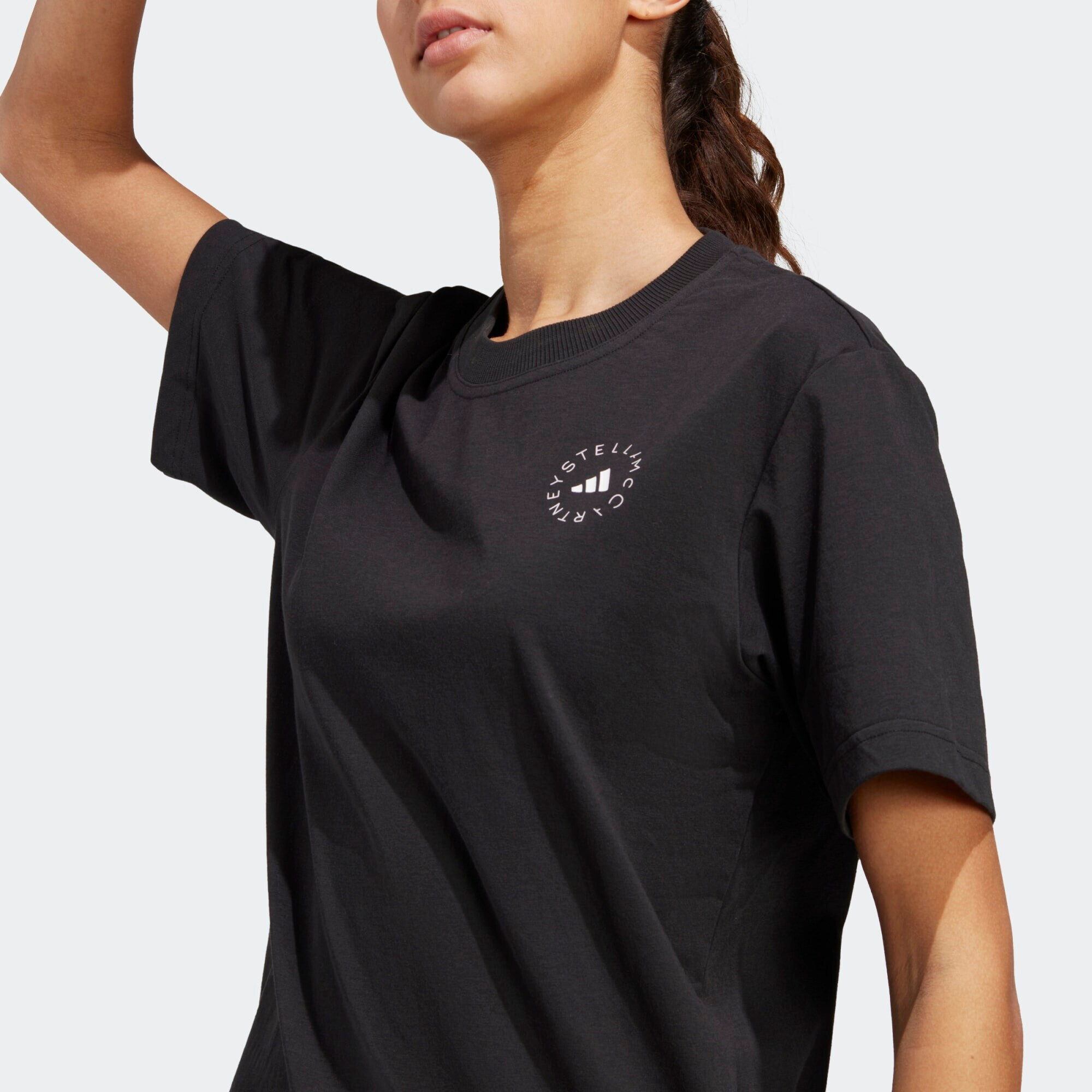 ADIDAS BY STELLA MCCARTNEY Tricou funcțional 'Truecasuals' negru / alb - Pled.ro