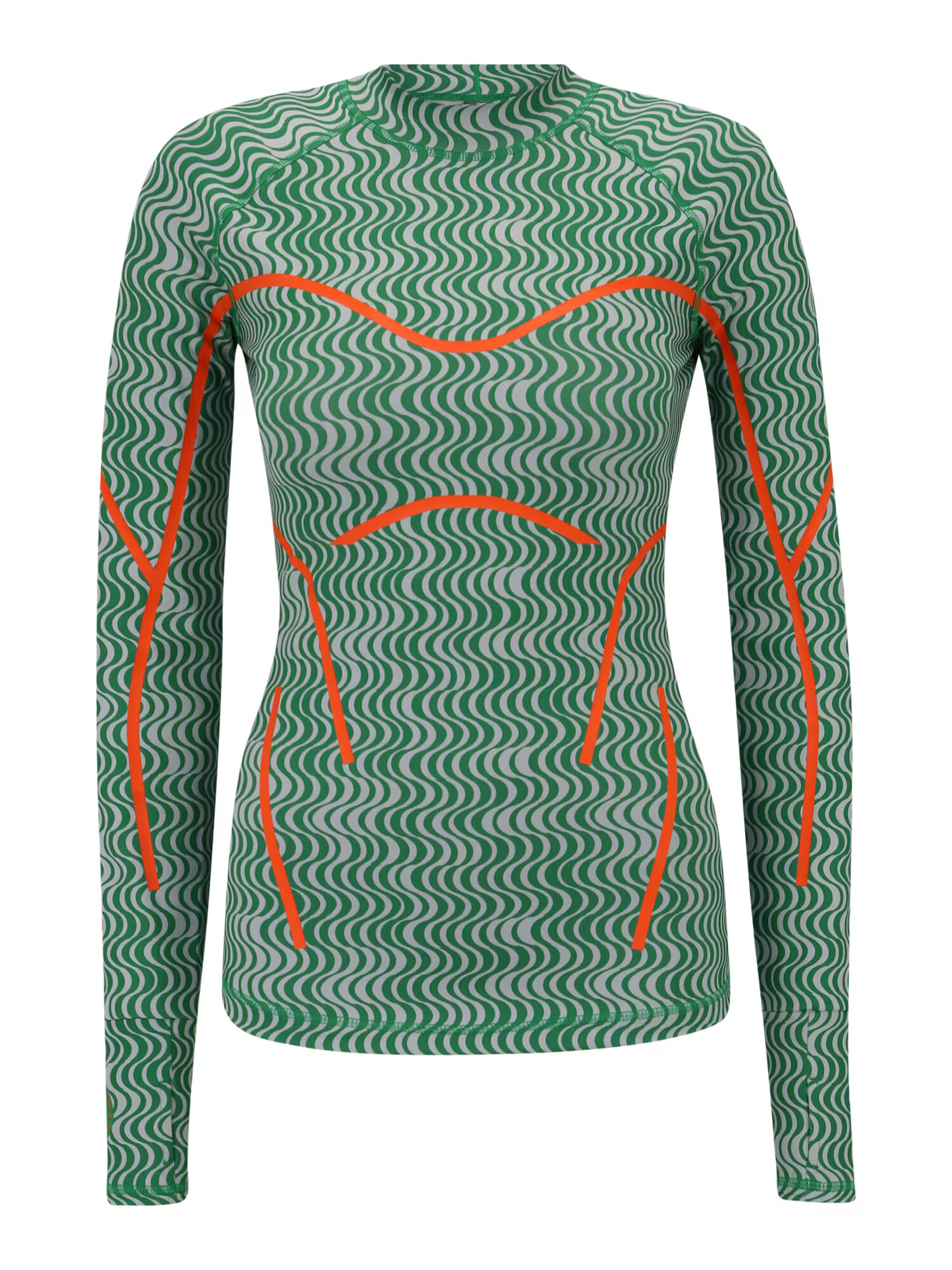 ADIDAS BY STELLA MCCARTNEY Tricou funcțional 'Truepurpose Printed' verde / portocaliu / alb - Pled.ro