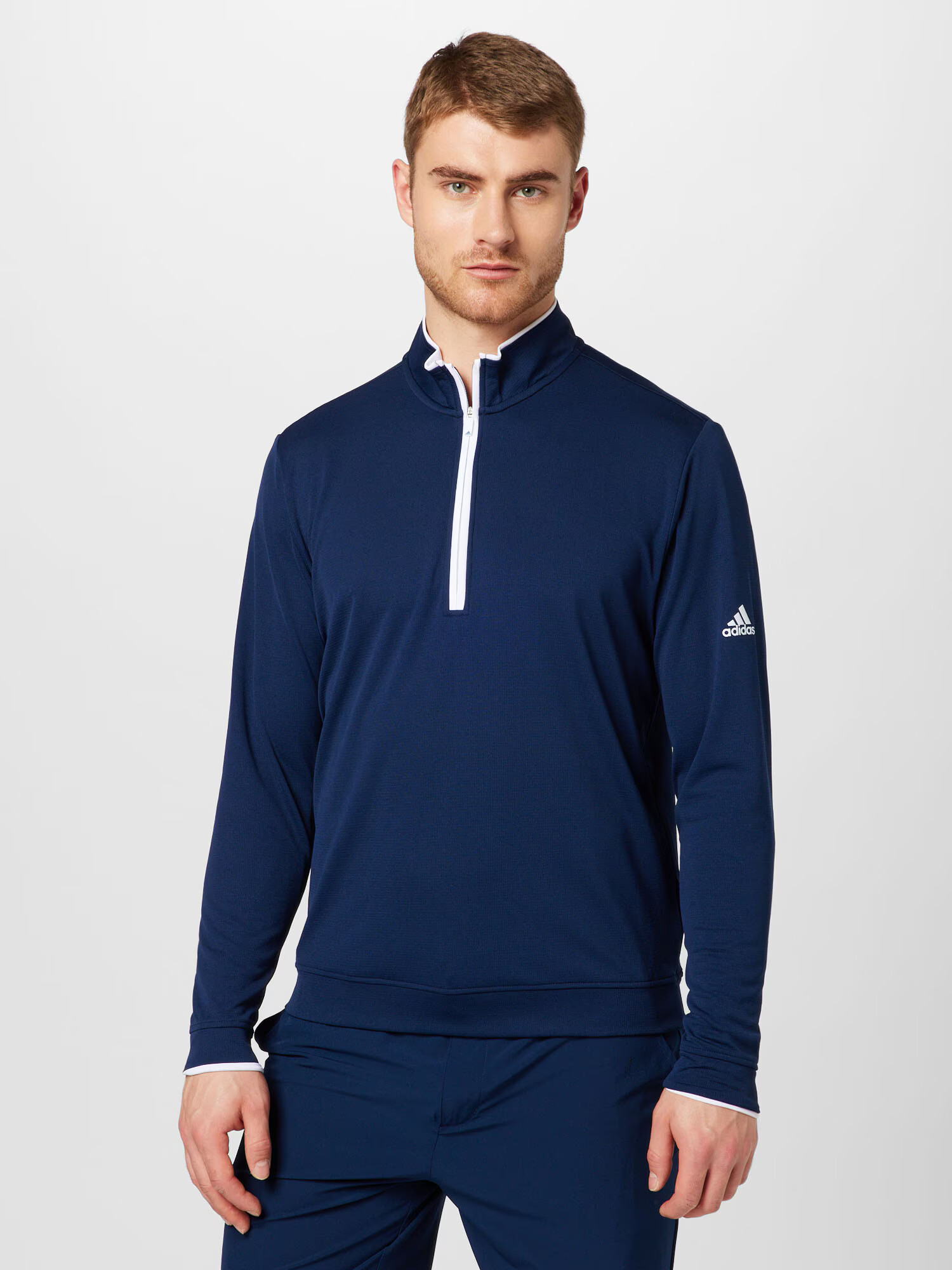 ADIDAS GOLF Hanorac sport bleumarin / alb - Pled.ro