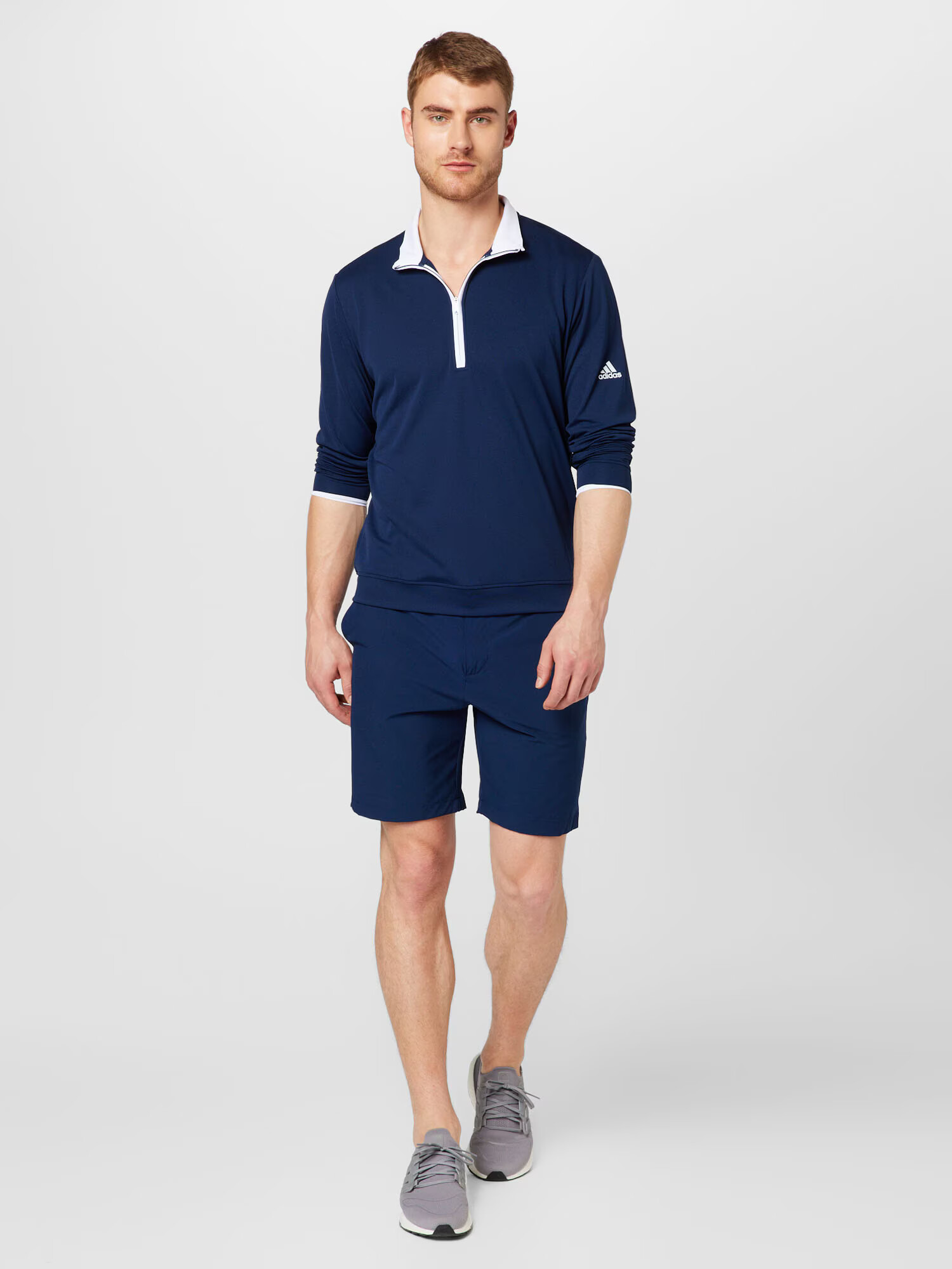 ADIDAS GOLF Hanorac sport bleumarin / alb - Pled.ro