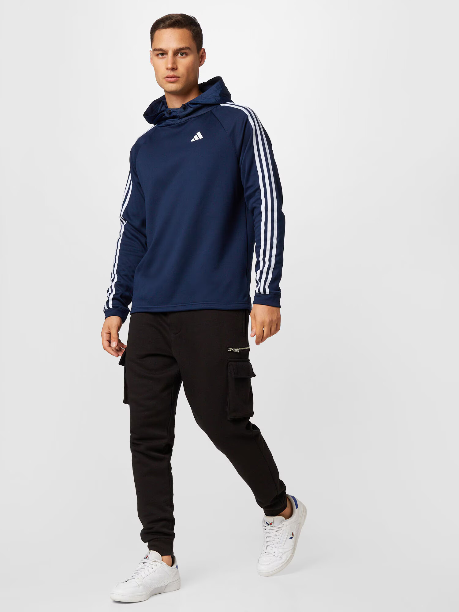 ADIDAS GOLF Hanorac sport 'COLD.RDY' bleumarin / alb - Pled.ro