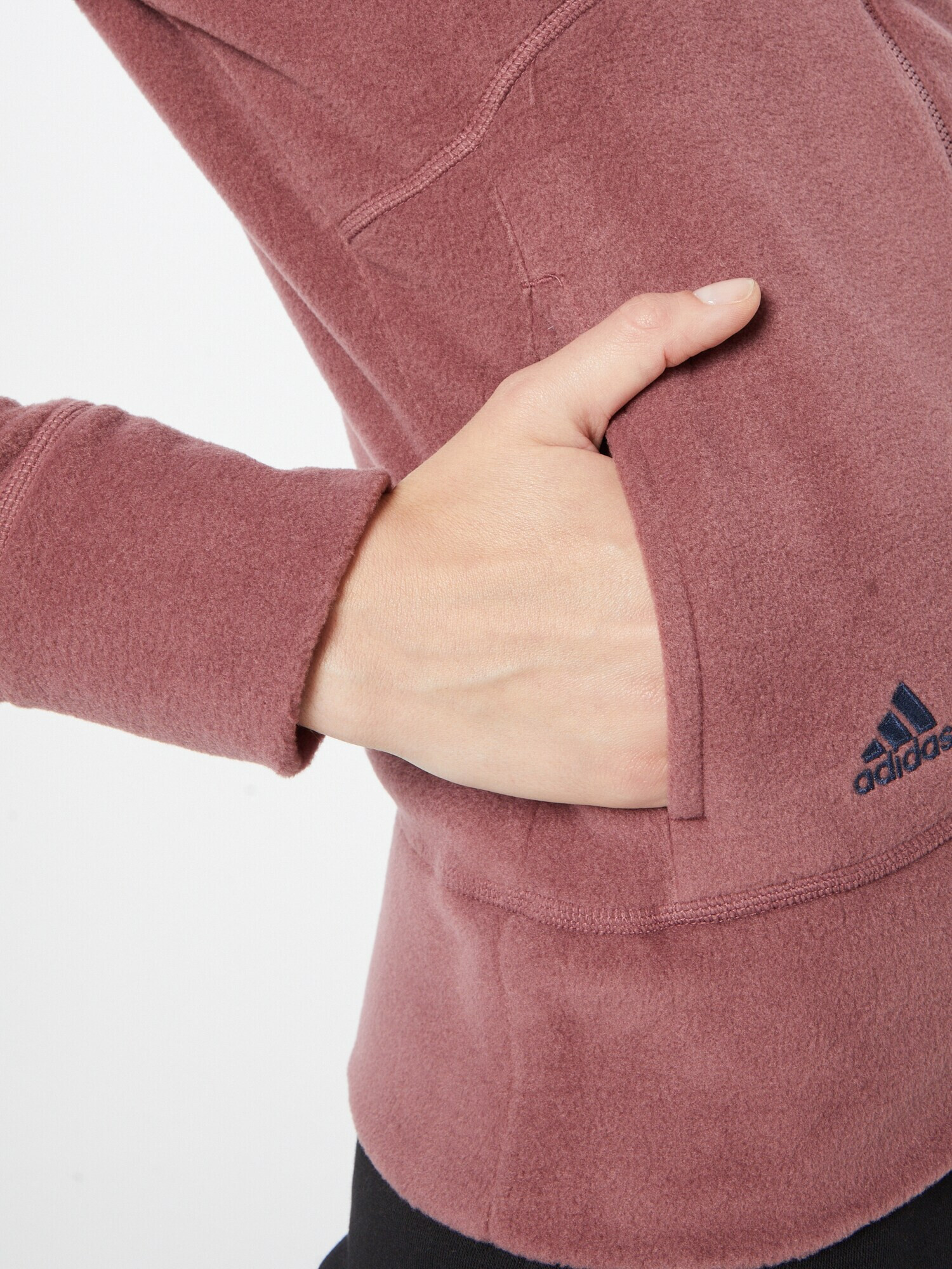 ADIDAS GOLF Jachetă fleece funcțională roșu burgundy / negru - Pled.ro