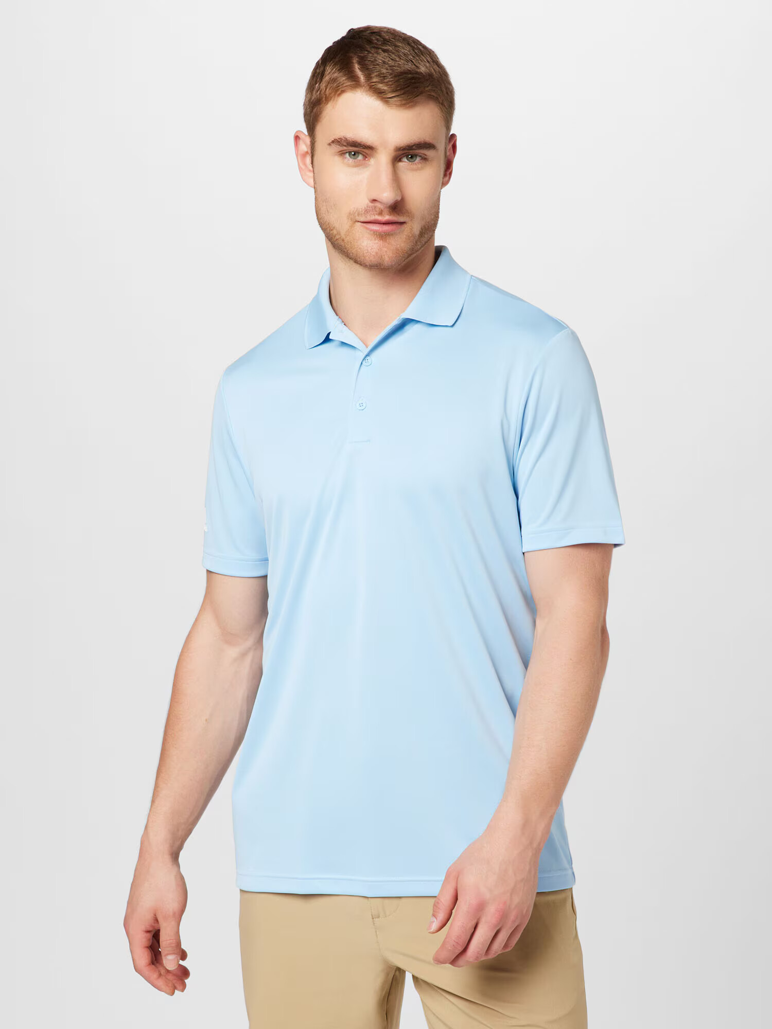 ADIDAS GOLF Tricou funcțional albastru deschis / alb - Pled.ro