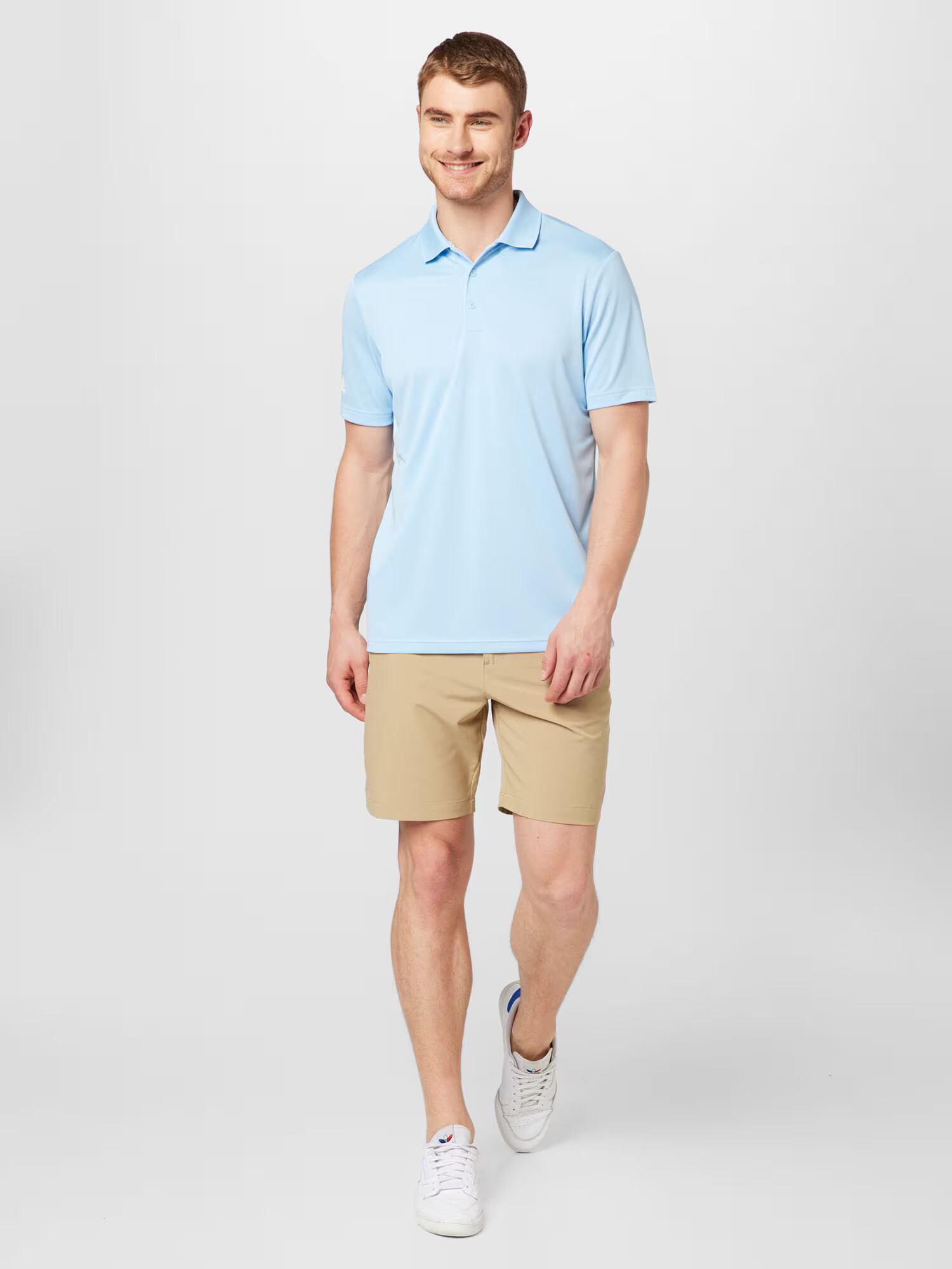 ADIDAS GOLF Tricou funcțional albastru deschis / alb - Pled.ro