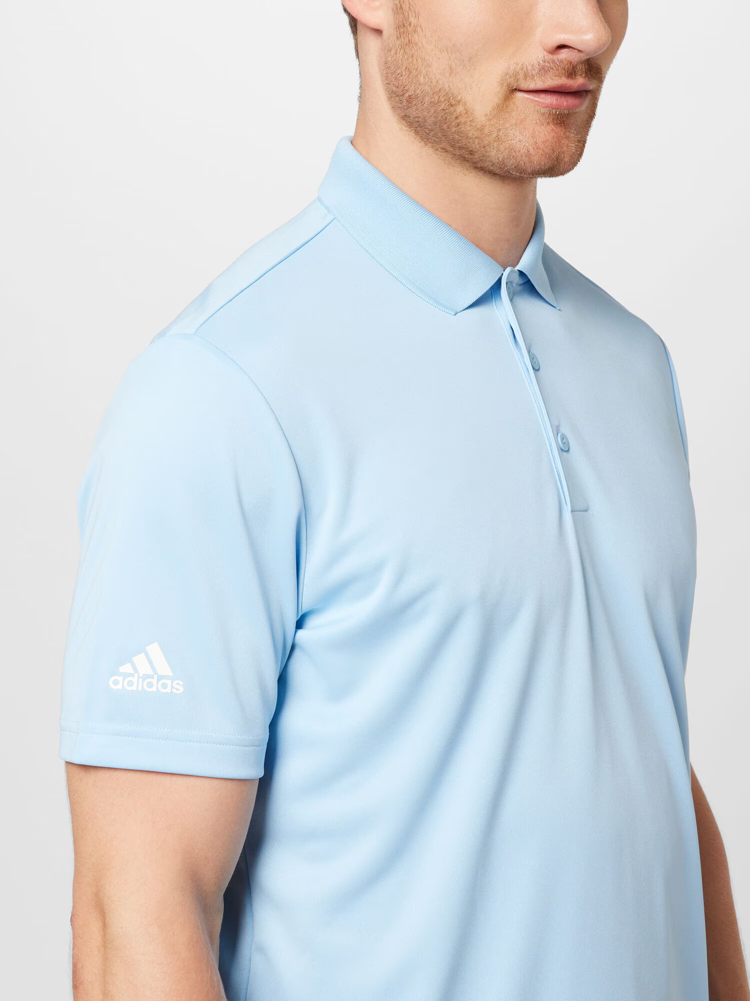 ADIDAS GOLF Tricou funcțional albastru deschis / alb - Pled.ro