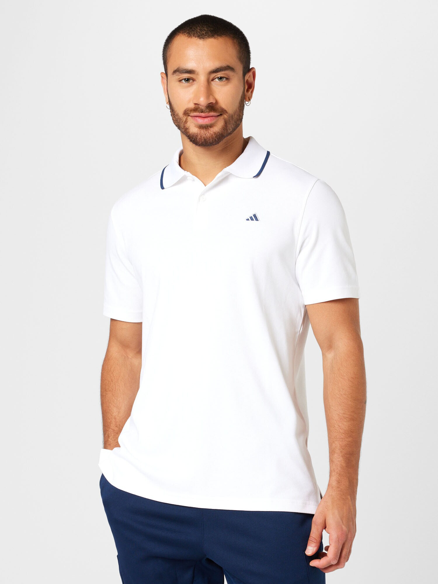 ADIDAS GOLF Tricou funcțional albastru marin / alb - Pled.ro