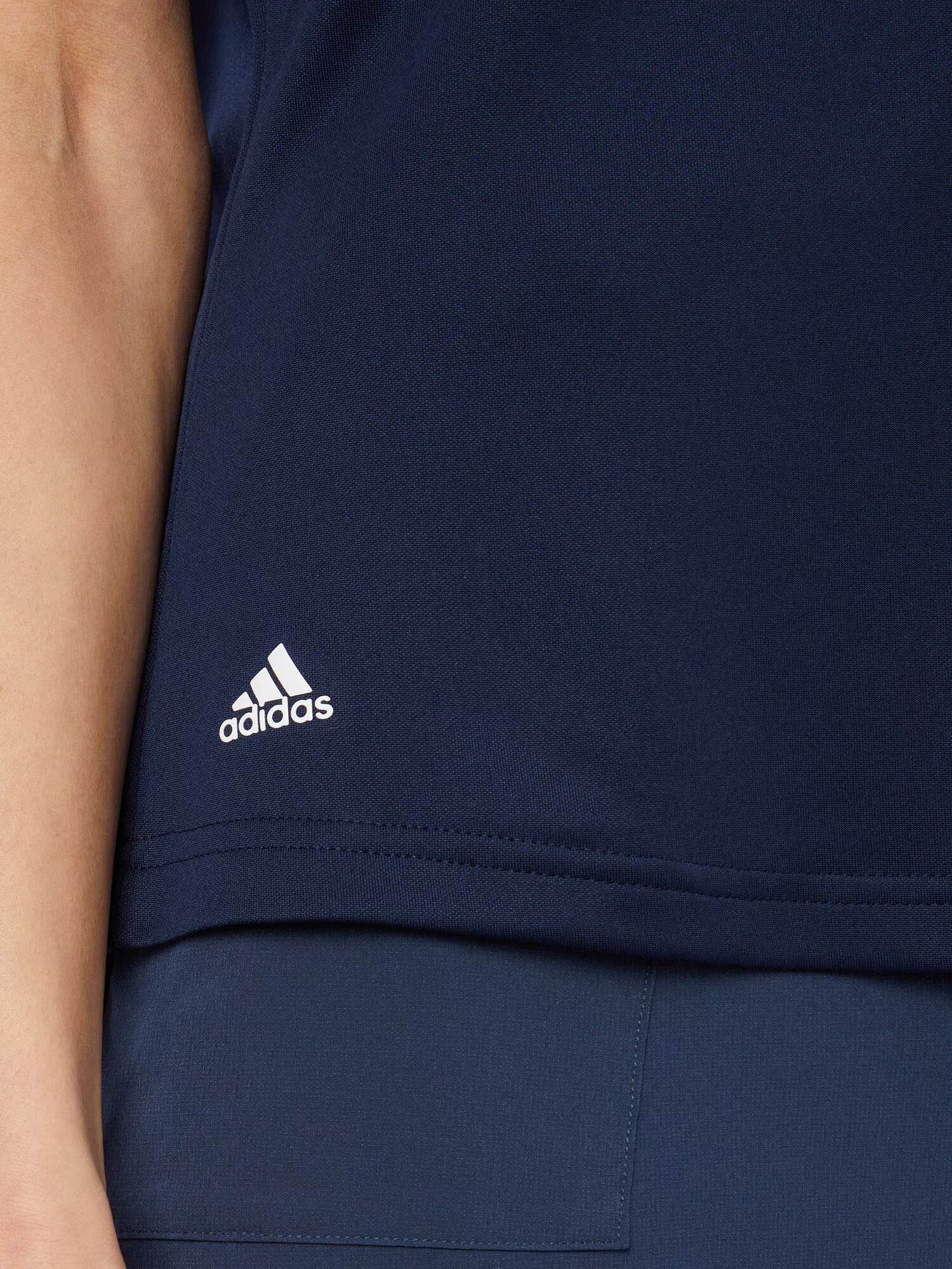 ADIDAS GOLF Tricou funcțional bleumarin / alb - Pled.ro