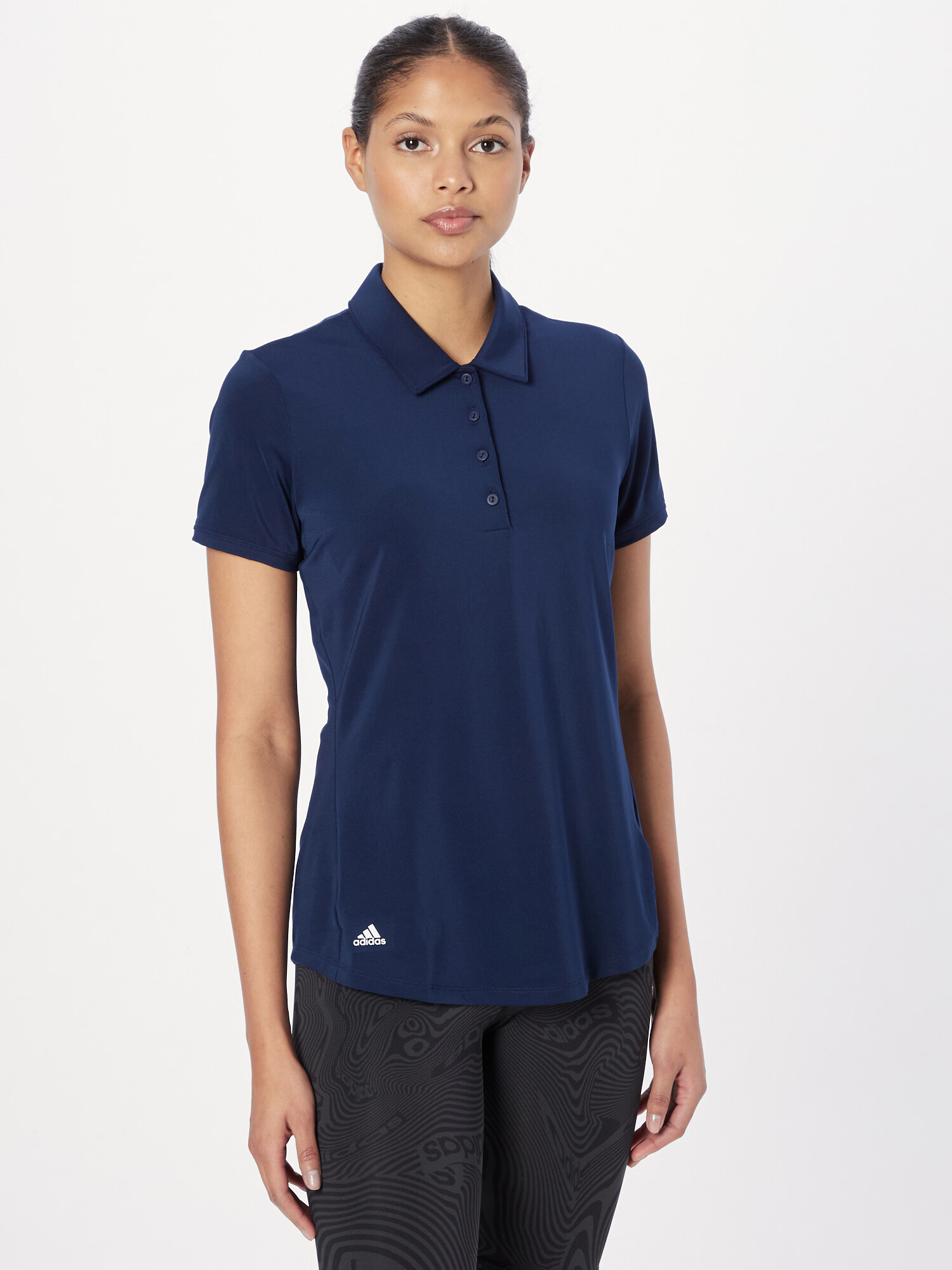 ADIDAS GOLF Tricou funcțional bleumarin / alb - Pled.ro