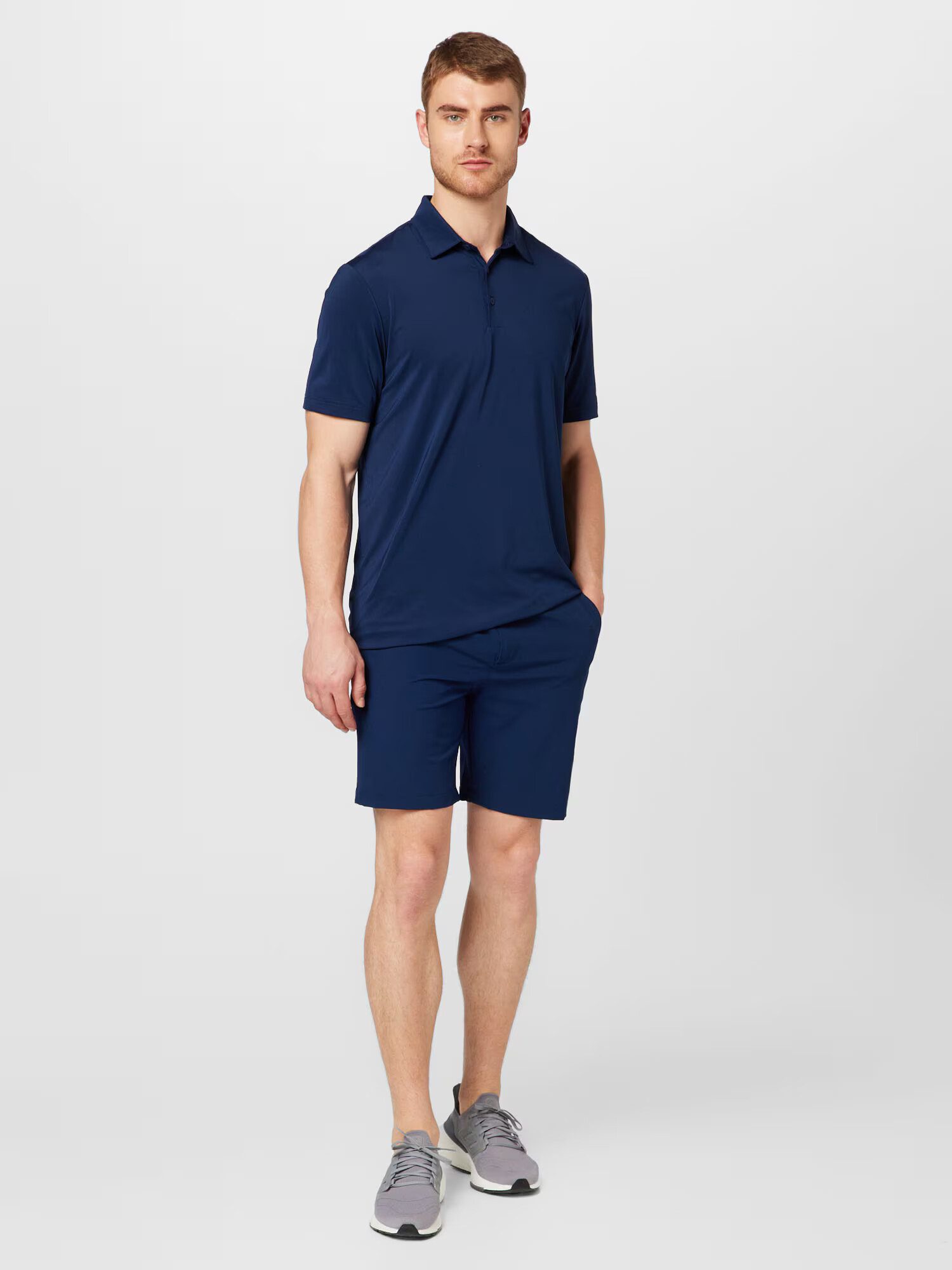 ADIDAS GOLF Tricou funcțional bleumarin / alb - Pled.ro