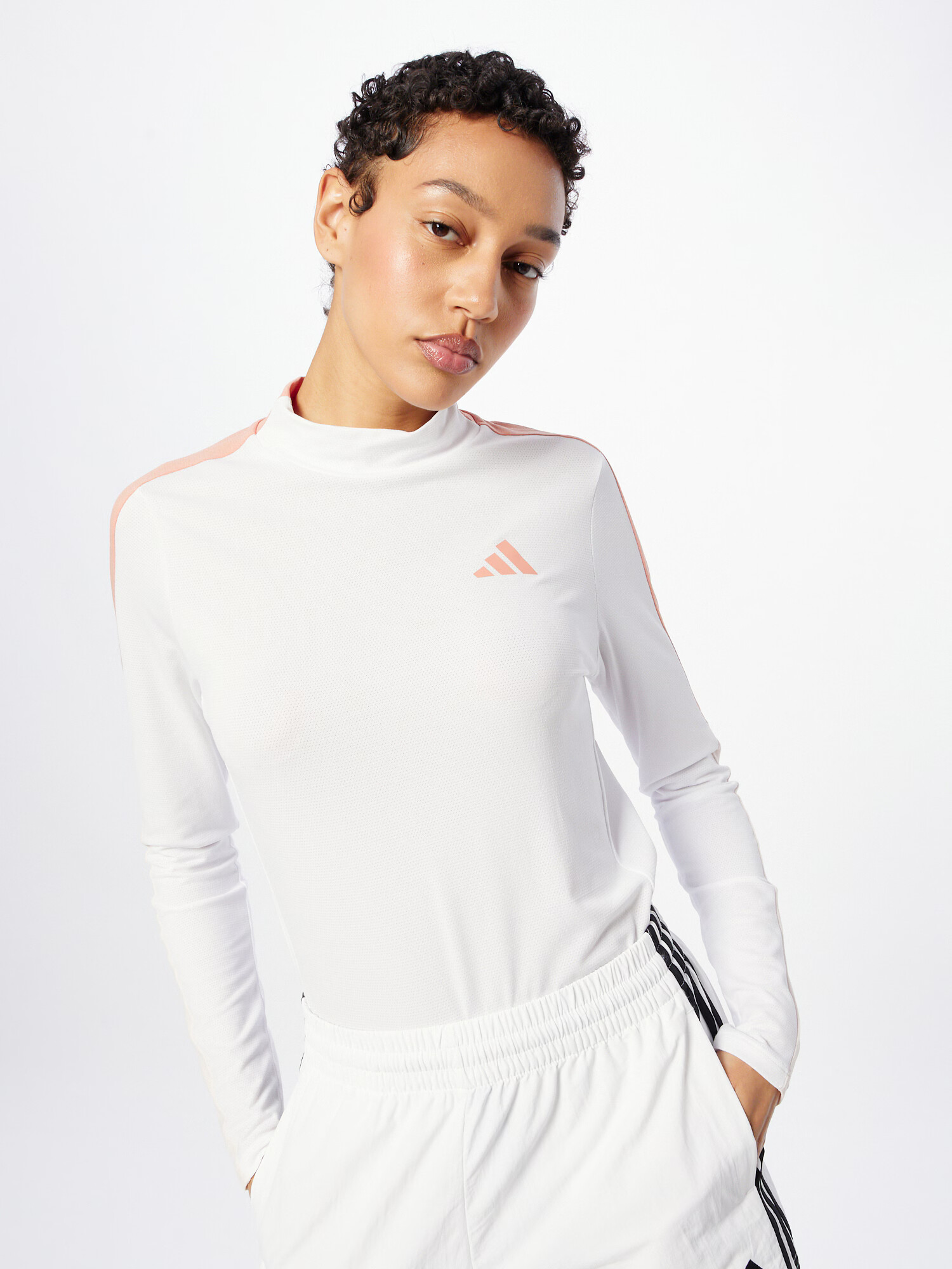 ADIDAS GOLF Tricou funcțional crem / portocaliu piersică / alb - Pled.ro