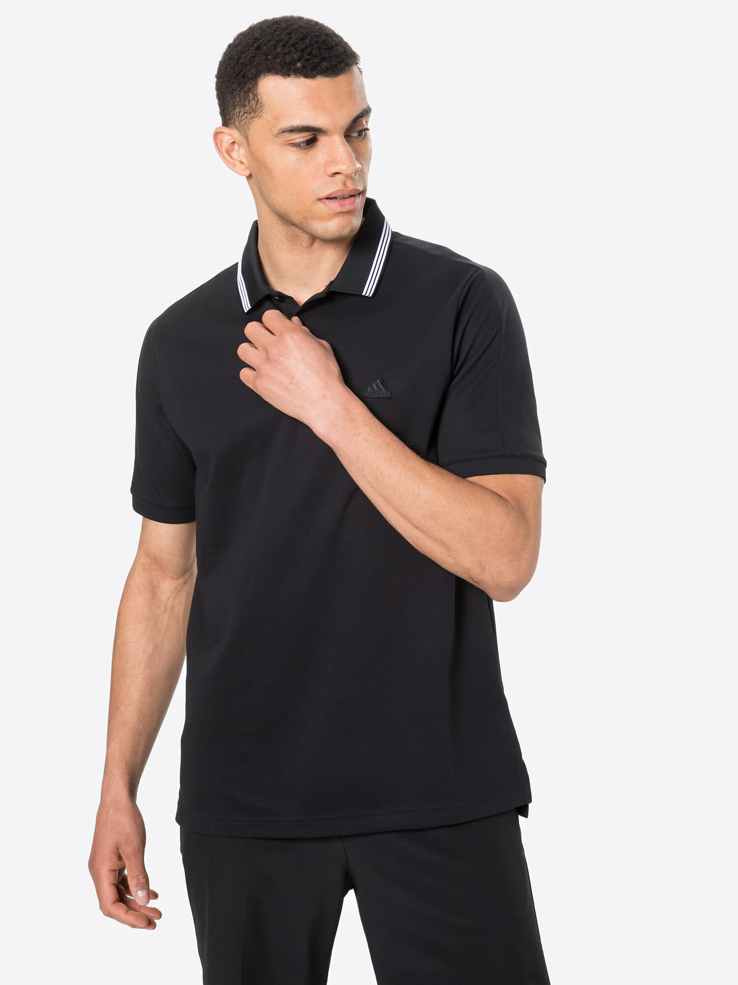 ADIDAS GOLF Tricou funcțional 'GO-TO' negru / alb - Pled.ro