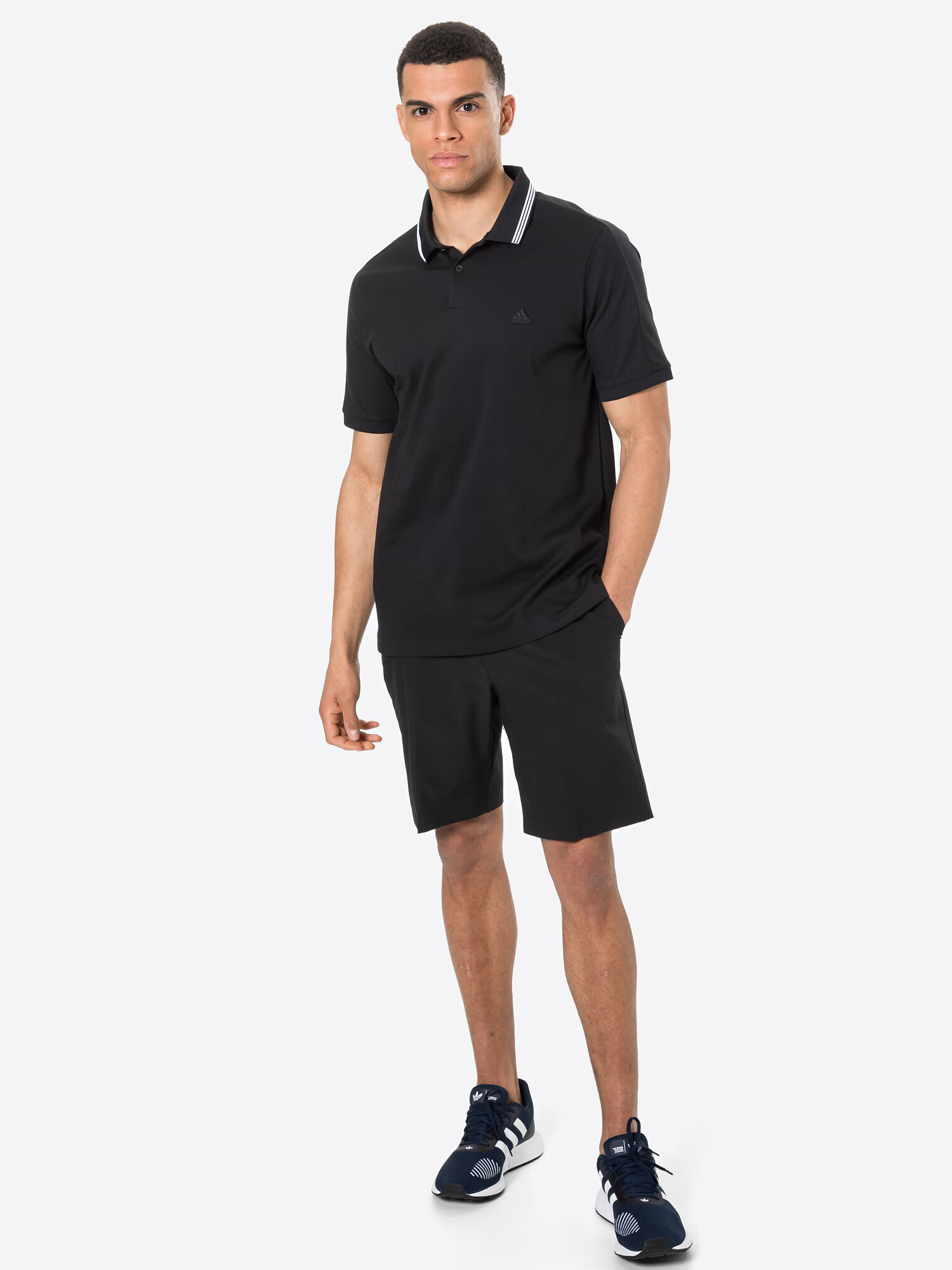 ADIDAS GOLF Tricou funcțional 'GO-TO' negru / alb - Pled.ro