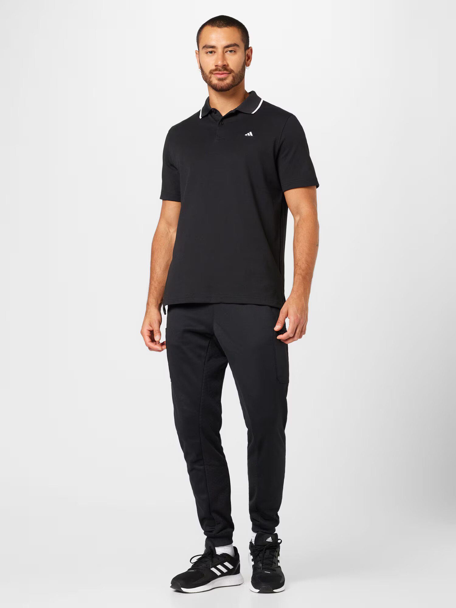 ADIDAS GOLF Tricou funcțional 'GO-TO' negru / alb - Pled.ro