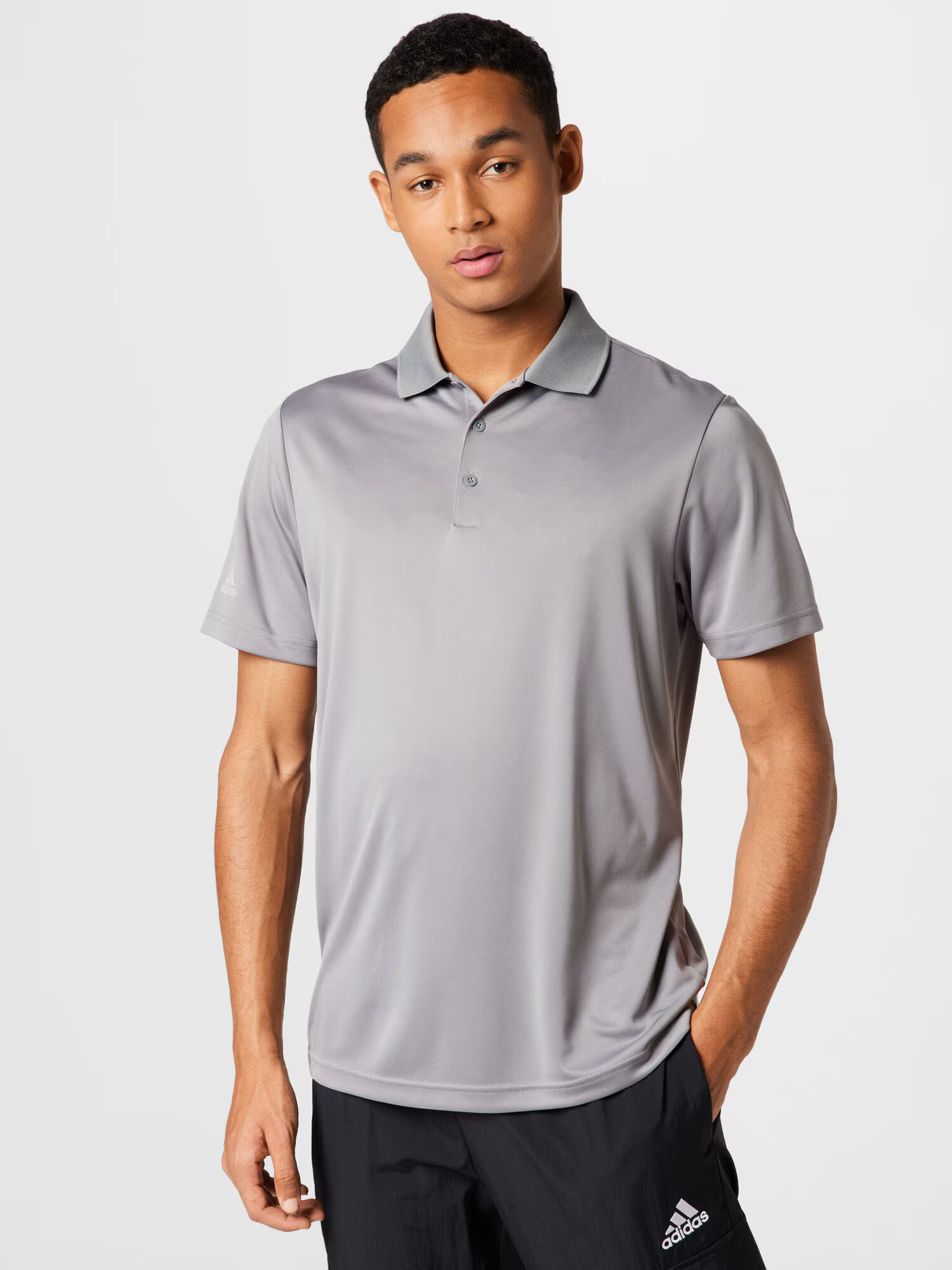 ADIDAS GOLF Tricou funcțional gri / alb - Pled.ro