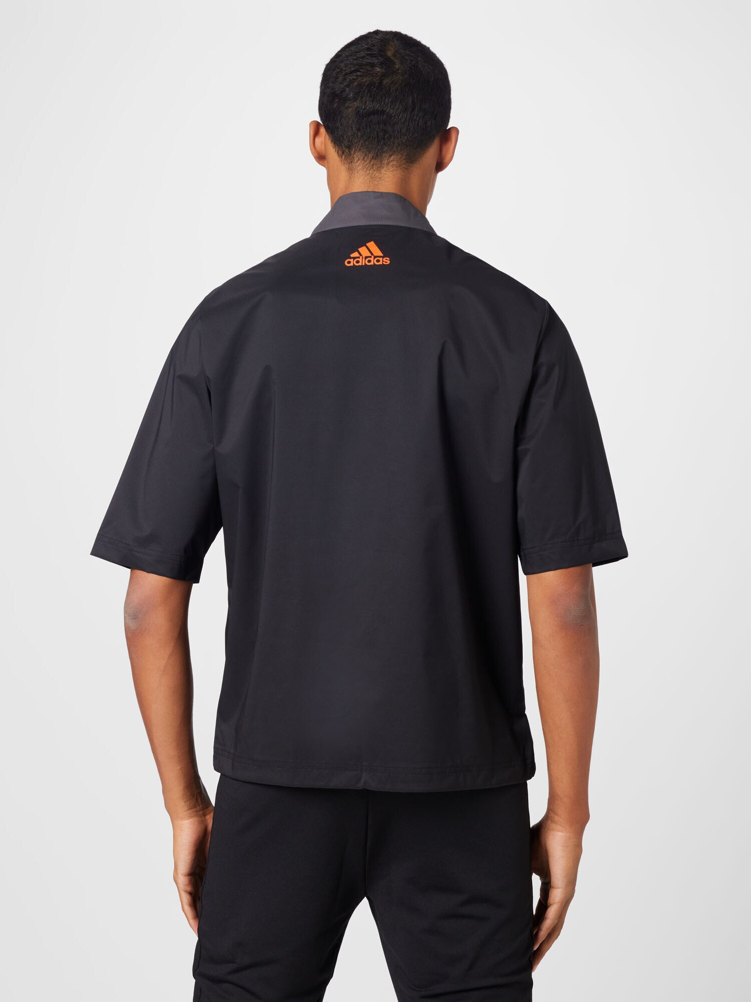 ADIDAS GOLF Tricou funcțional gri închis / portocaliu / negru - Pled.ro