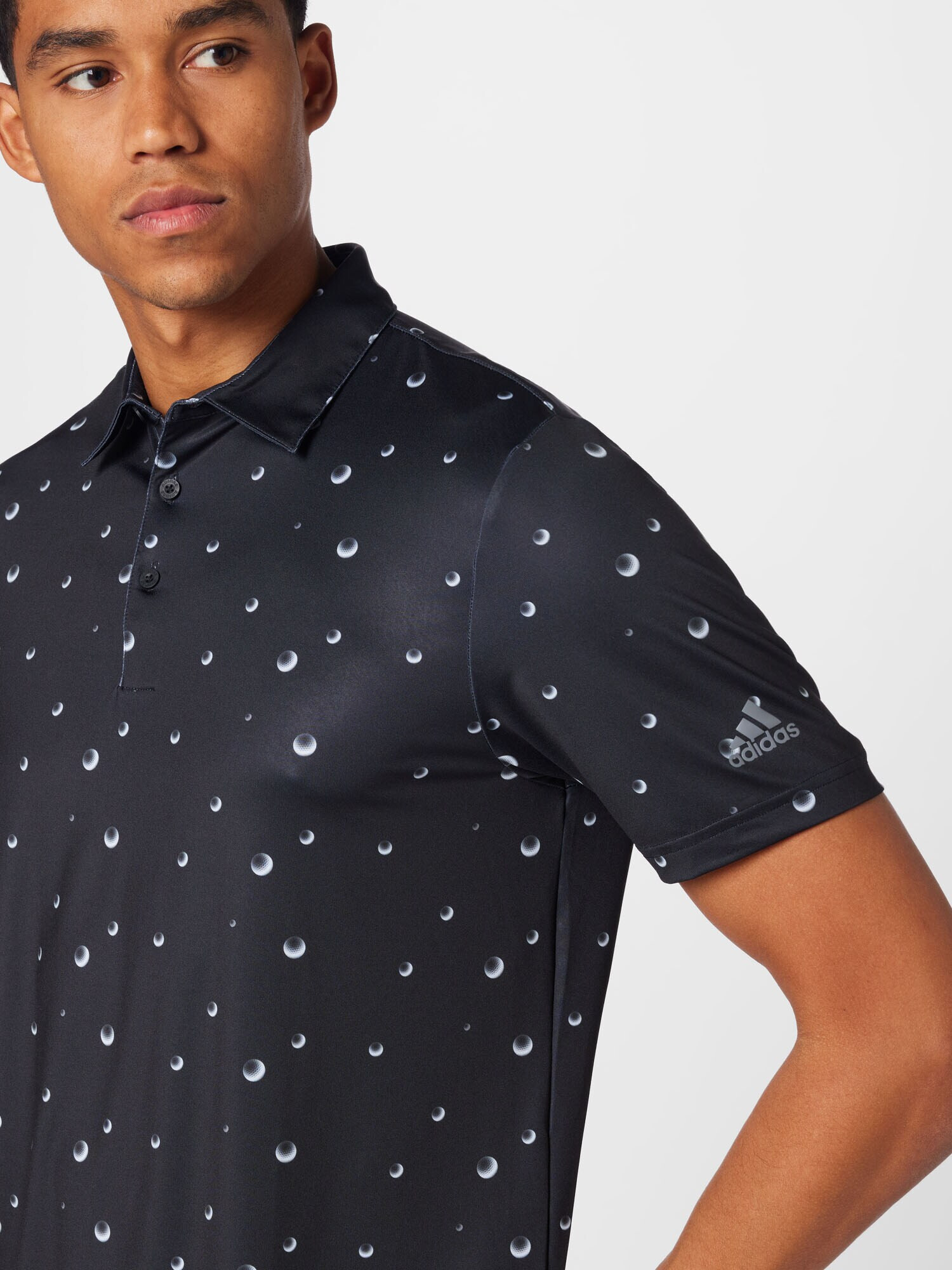 ADIDAS GOLF Tricou funcțional negru / alb - Pled.ro