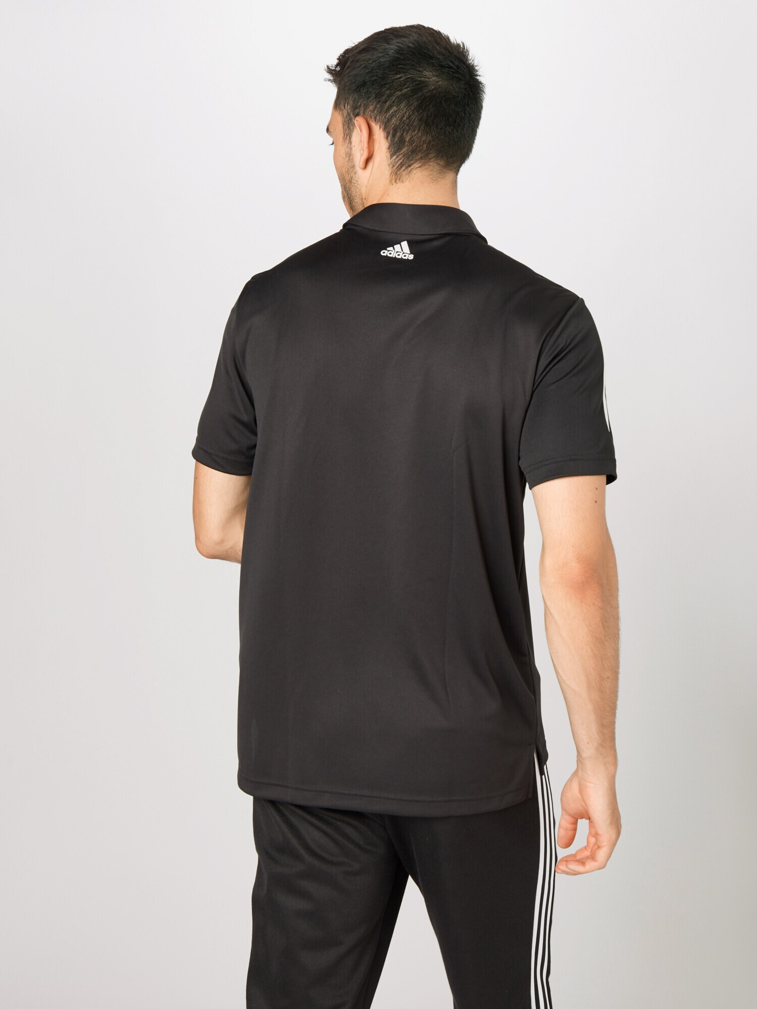 ADIDAS GOLF Tricou funcțional negru / alb - Pled.ro