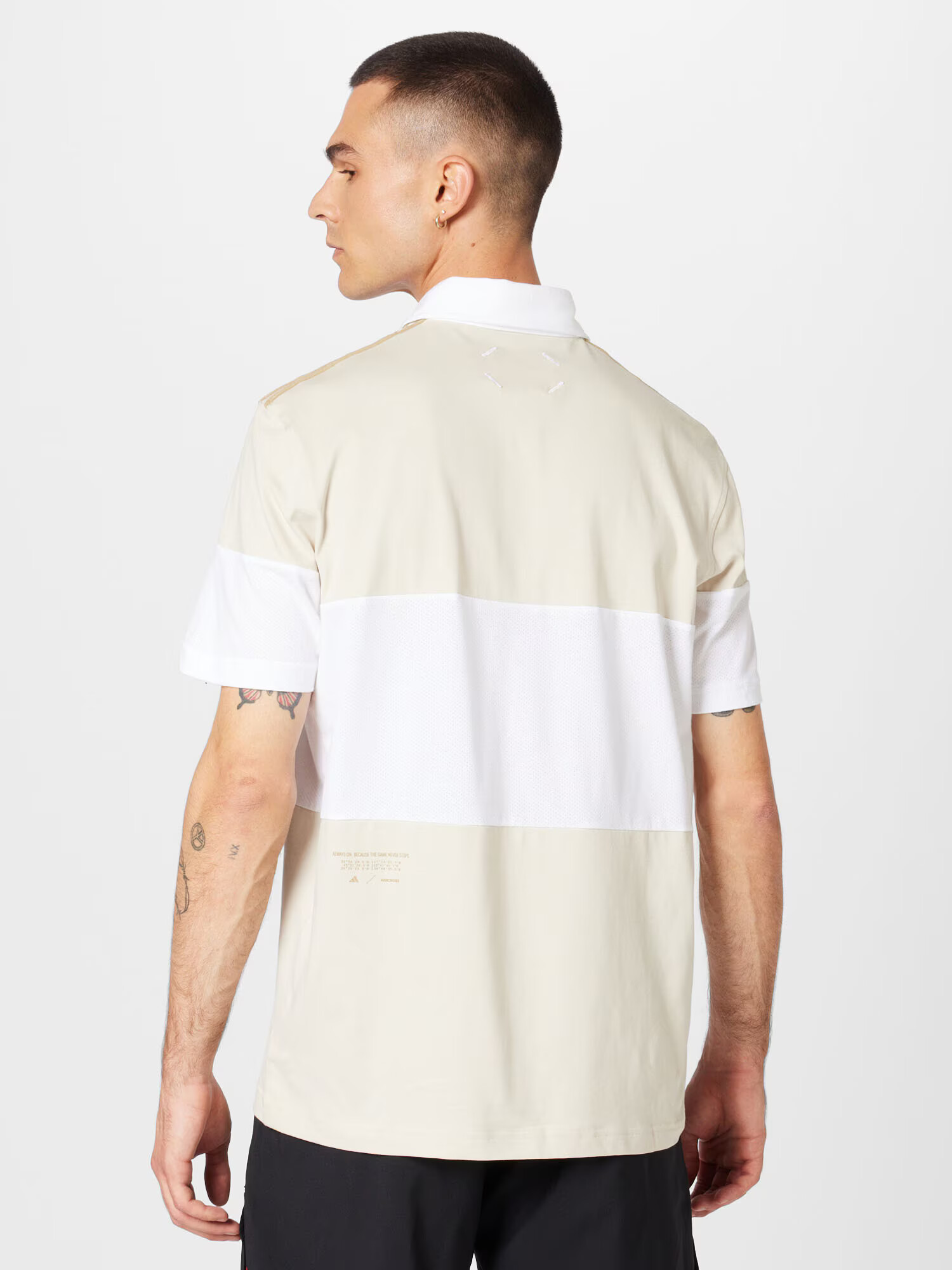 ADIDAS GOLF Tricou funcțional nisipiu / bej deschis / alb - Pled.ro