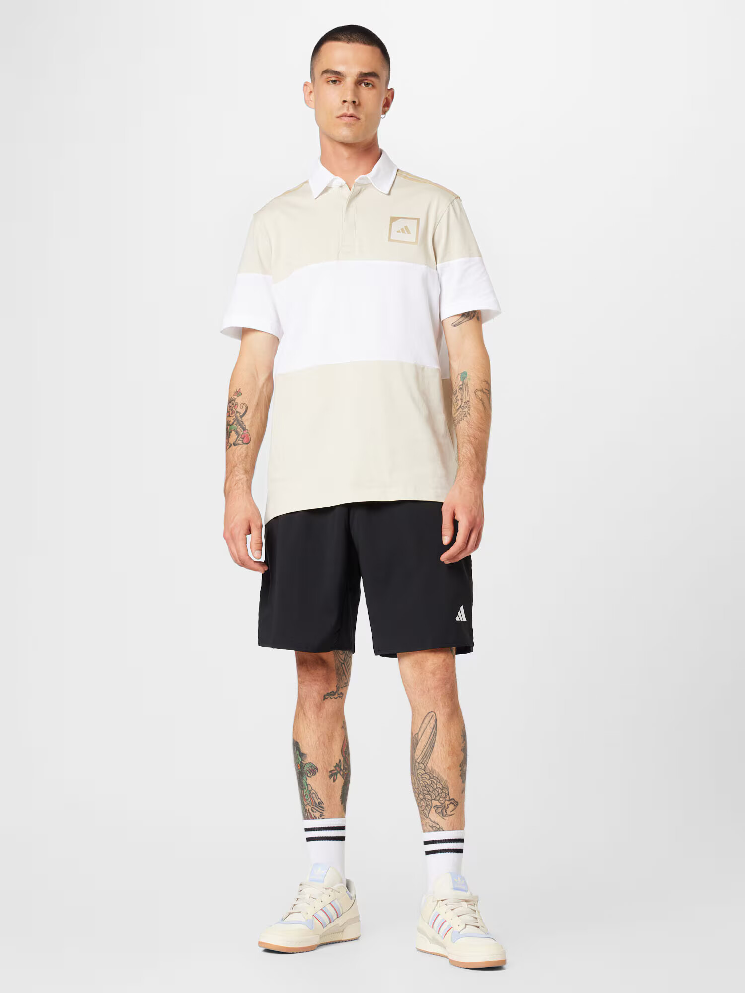 ADIDAS GOLF Tricou funcțional nisipiu / bej deschis / alb - Pled.ro