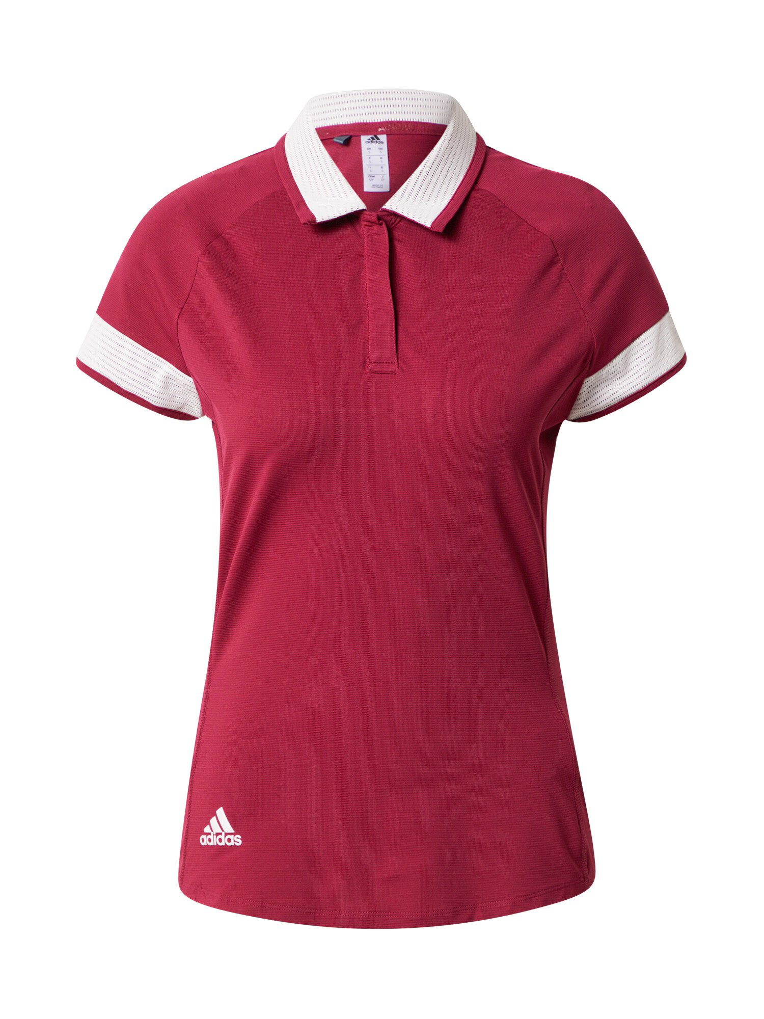 ADIDAS GOLF Tricou funcțional roșu burgundy / alb - Pled.ro