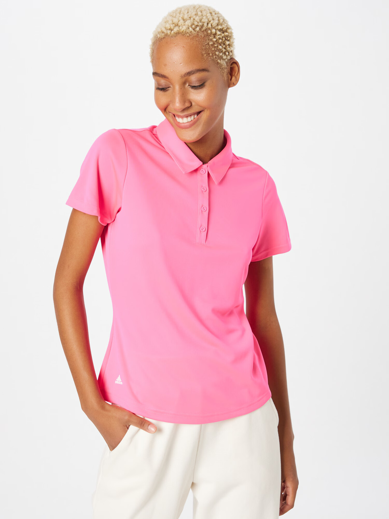 ADIDAS GOLF Tricou funcțional roz deschis / alb - Pled.ro