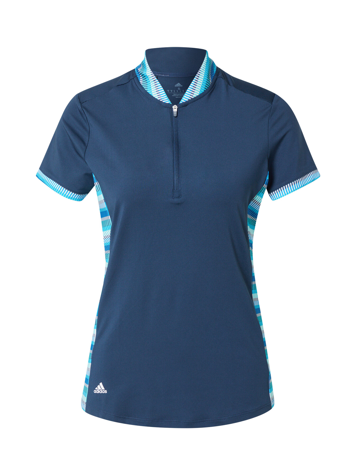 ADIDAS GOLF Tricou funcțional turcoaz / albastru închis / alb - Pled.ro