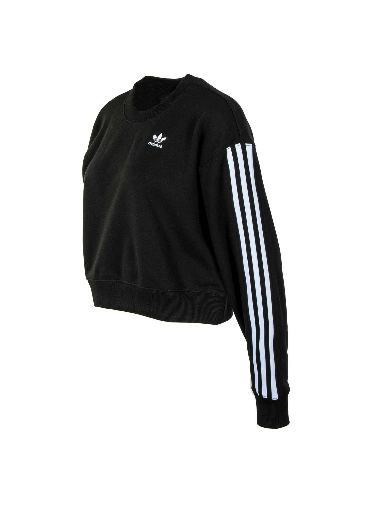 ADIDAS ORIGINALS Bluză de molton 'Adicolor Classics' negru / alb - Pled.ro