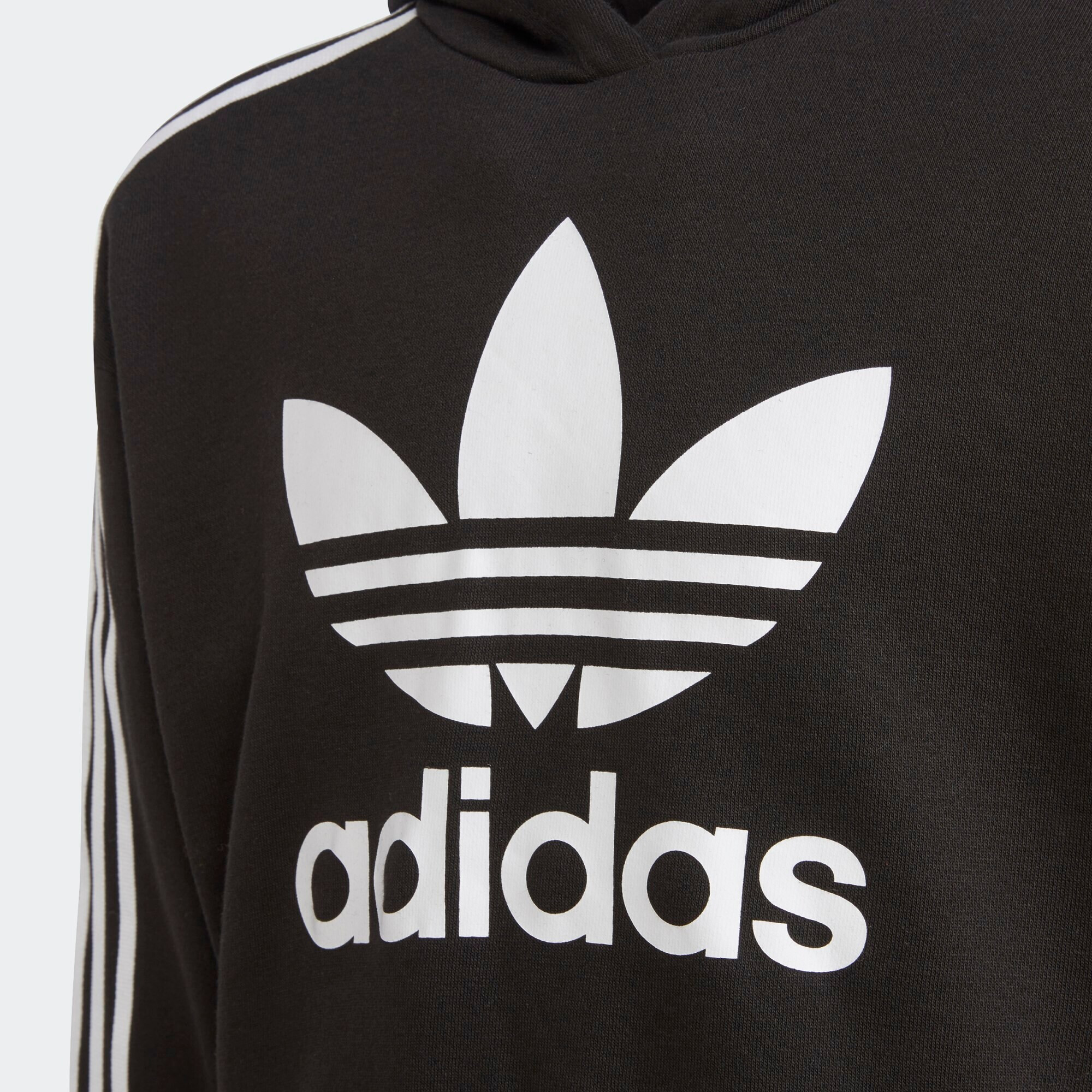 ADIDAS ORIGINALS Bluză de molton 'Adicolor ' negru / alb - Pled.ro