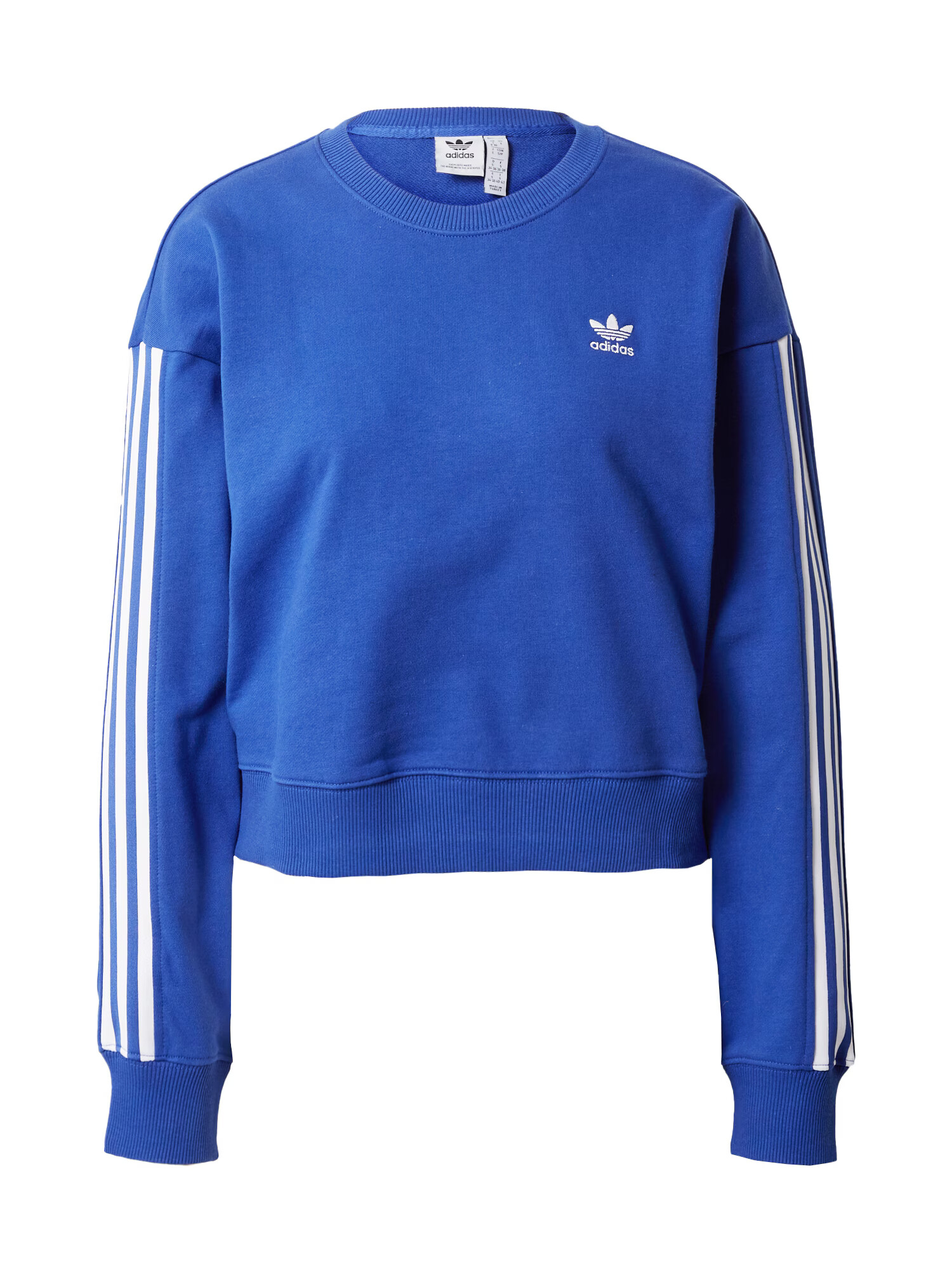 ADIDAS ORIGINALS Bluză de molton albastru / alb - Pled.ro