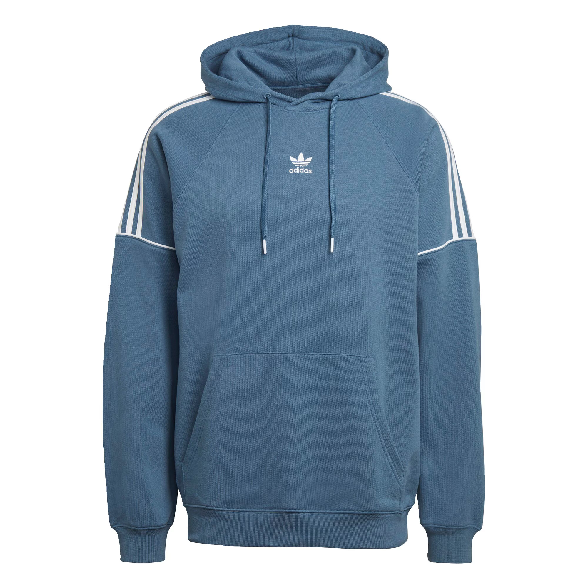 ADIDAS ORIGINALS Bluză de molton albastru fumuriu / alb - Pled.ro