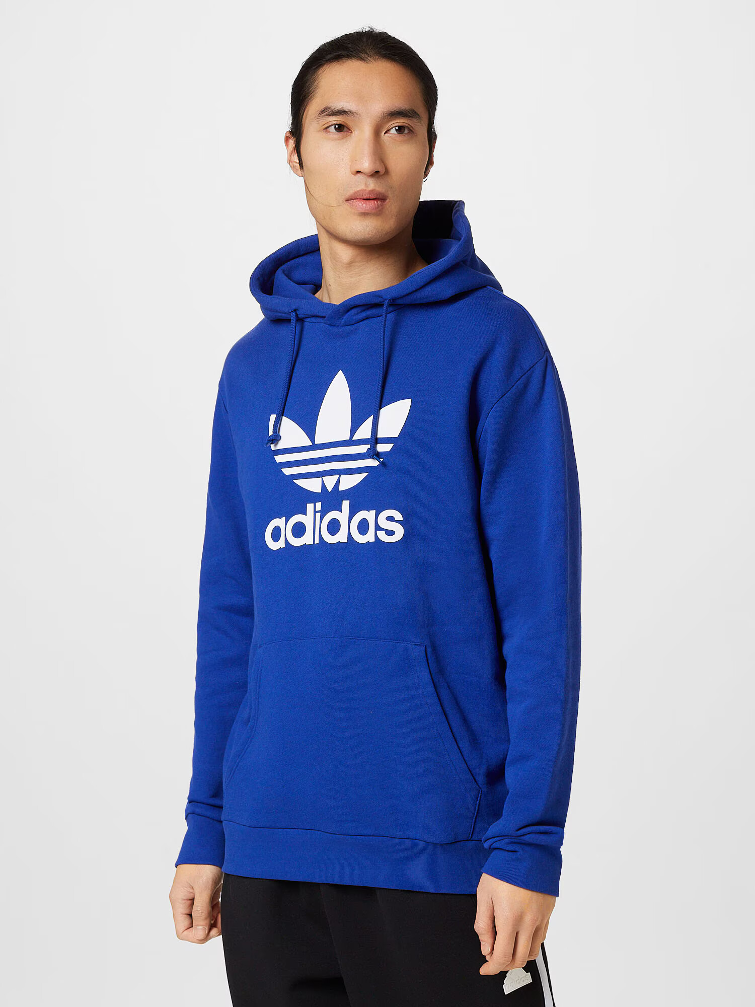 ADIDAS ORIGINALS Bluză de molton albastru închis / alb - Pled.ro