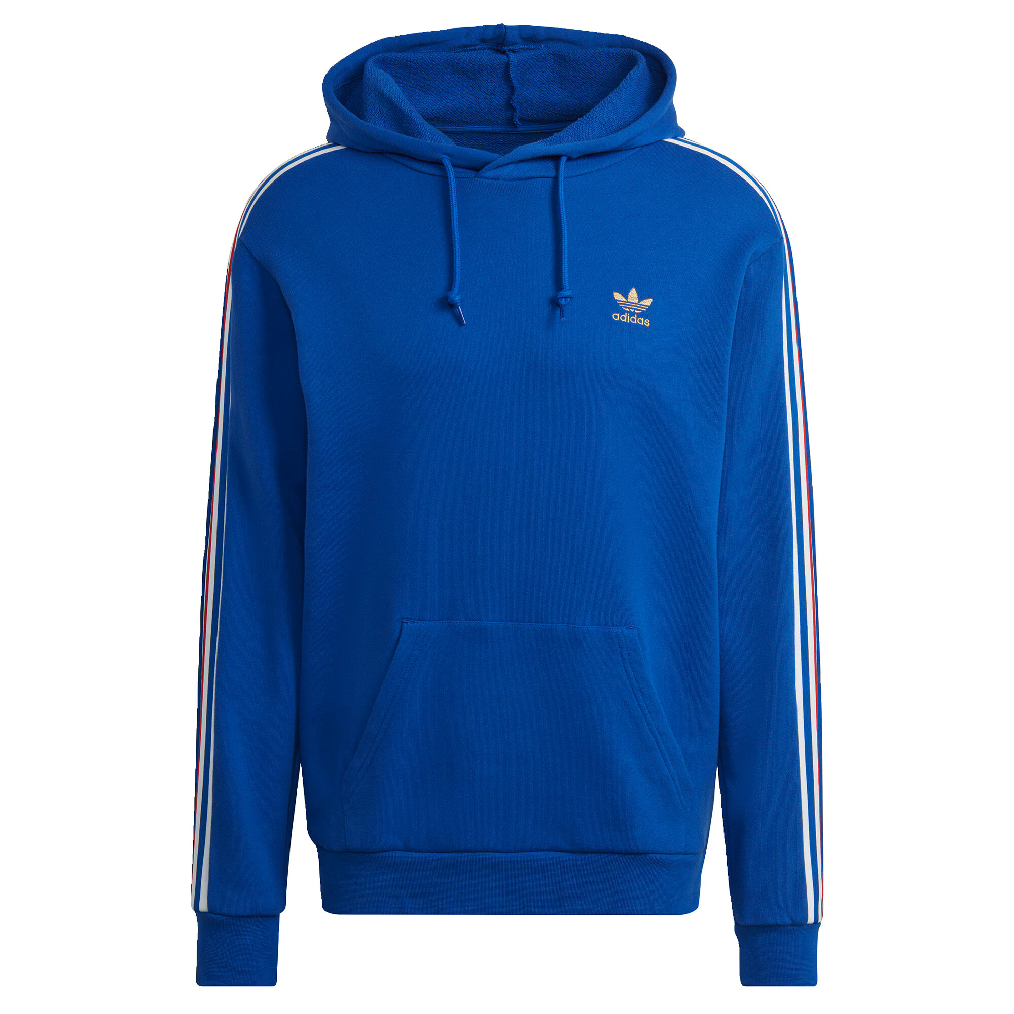 ADIDAS ORIGINALS Bluză de molton '3-Stripes' albastru regal / galben / roșu / alb - Pled.ro