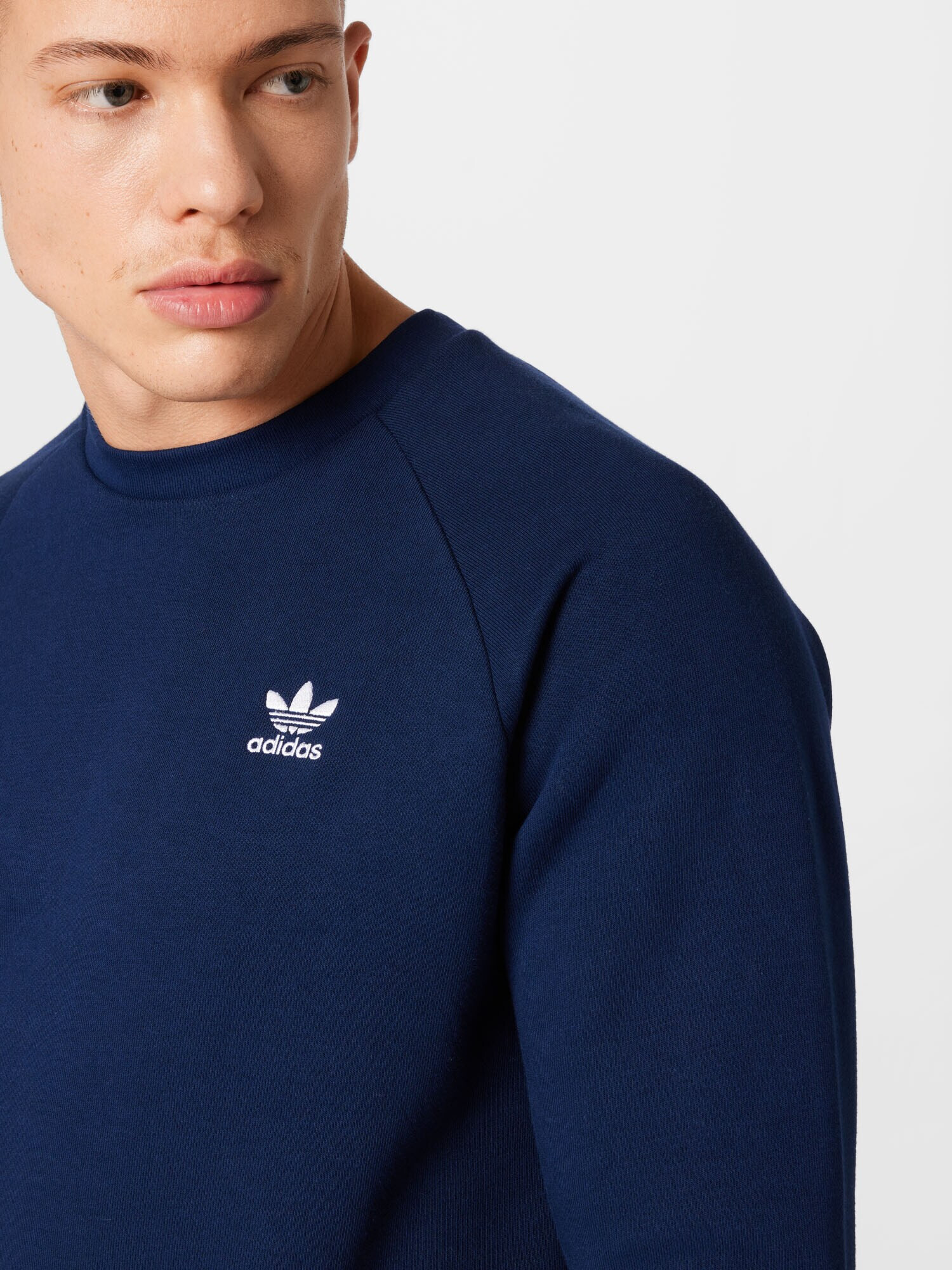 ADIDAS ORIGINALS Bluză de molton bleumarin / alb - Pled.ro