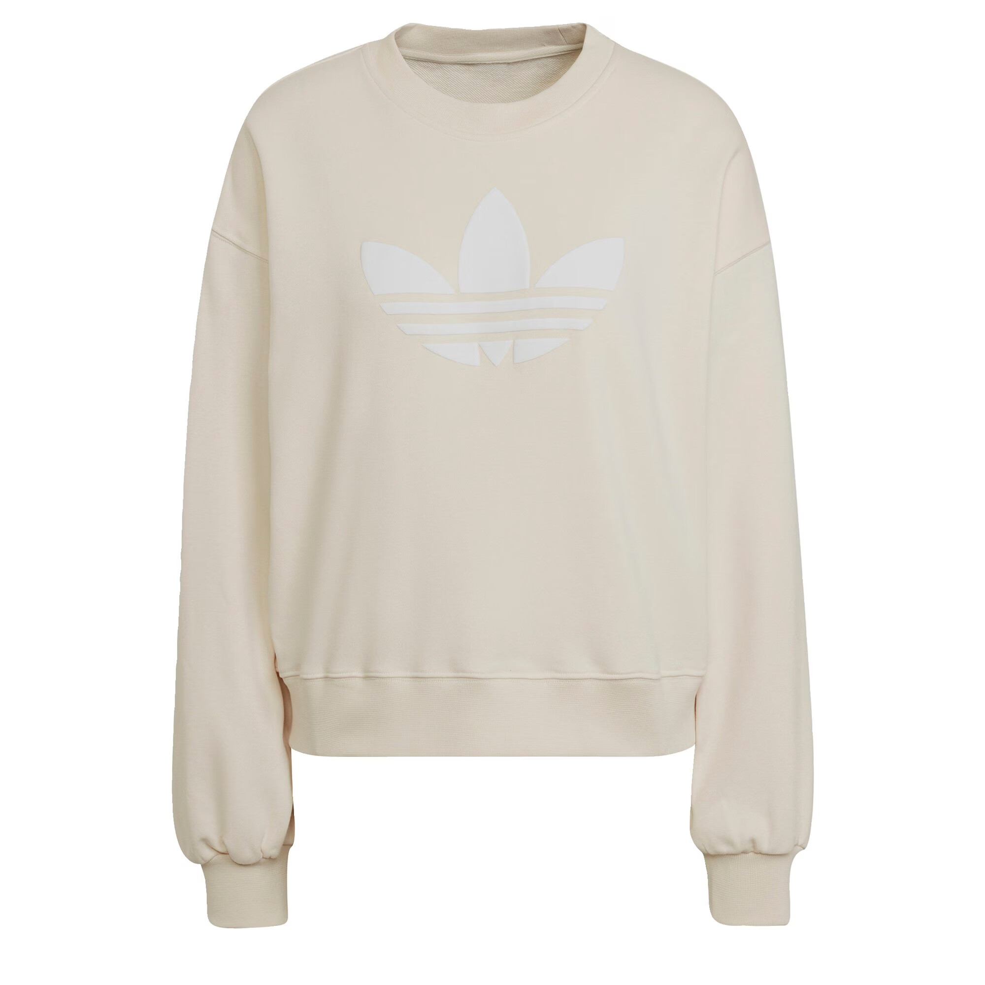 ADIDAS ORIGINALS Bluză de molton 'Crew' ecru / alb - Pled.ro