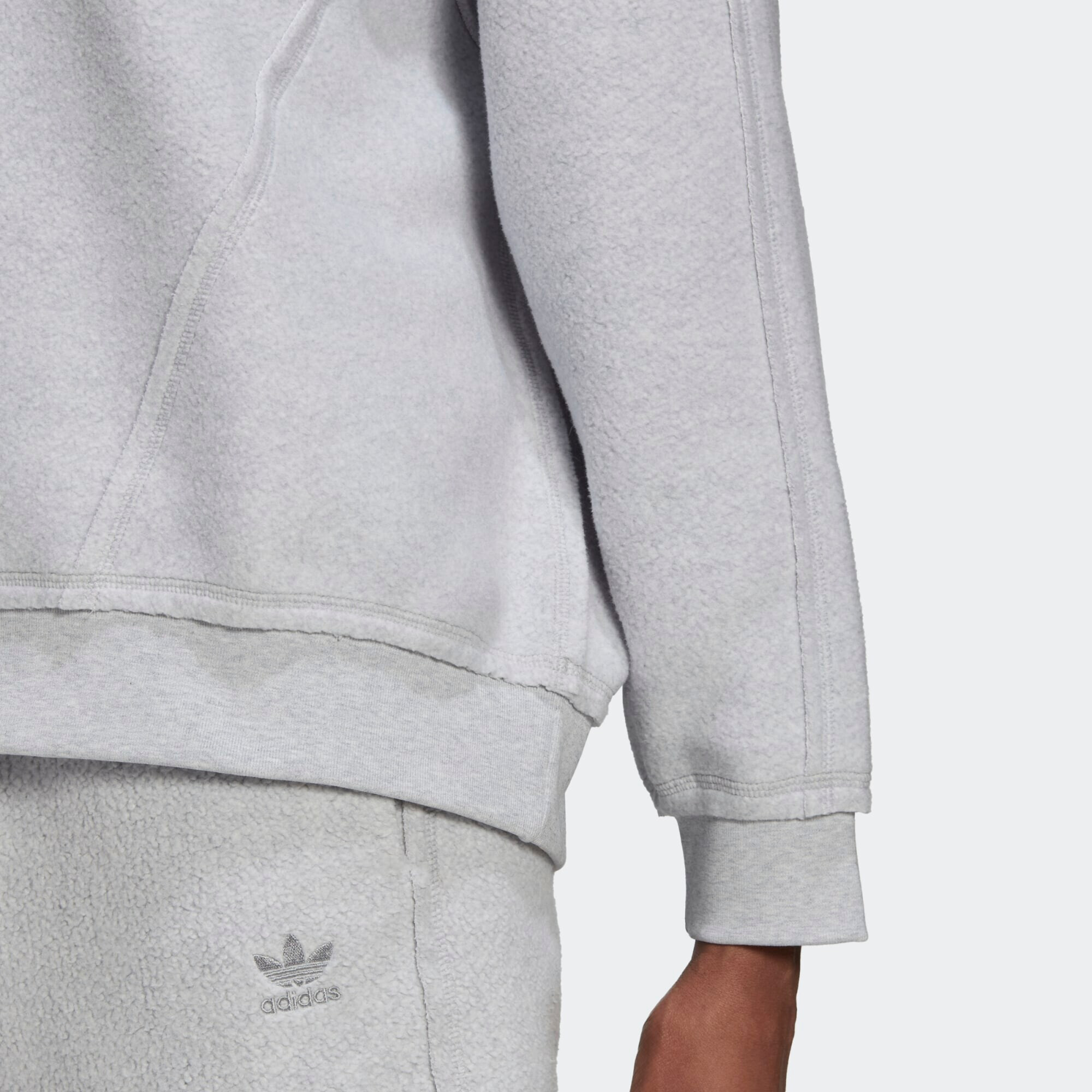 ADIDAS ORIGINALS Bluză de molton 'Cozy Loungewear' gri / gri deschis - Pled.ro