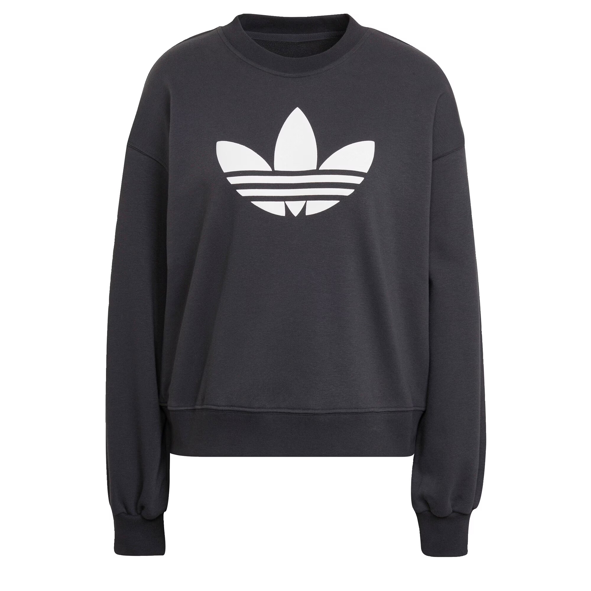 ADIDAS ORIGINALS Bluză de molton gri metalic / alb - Pled.ro