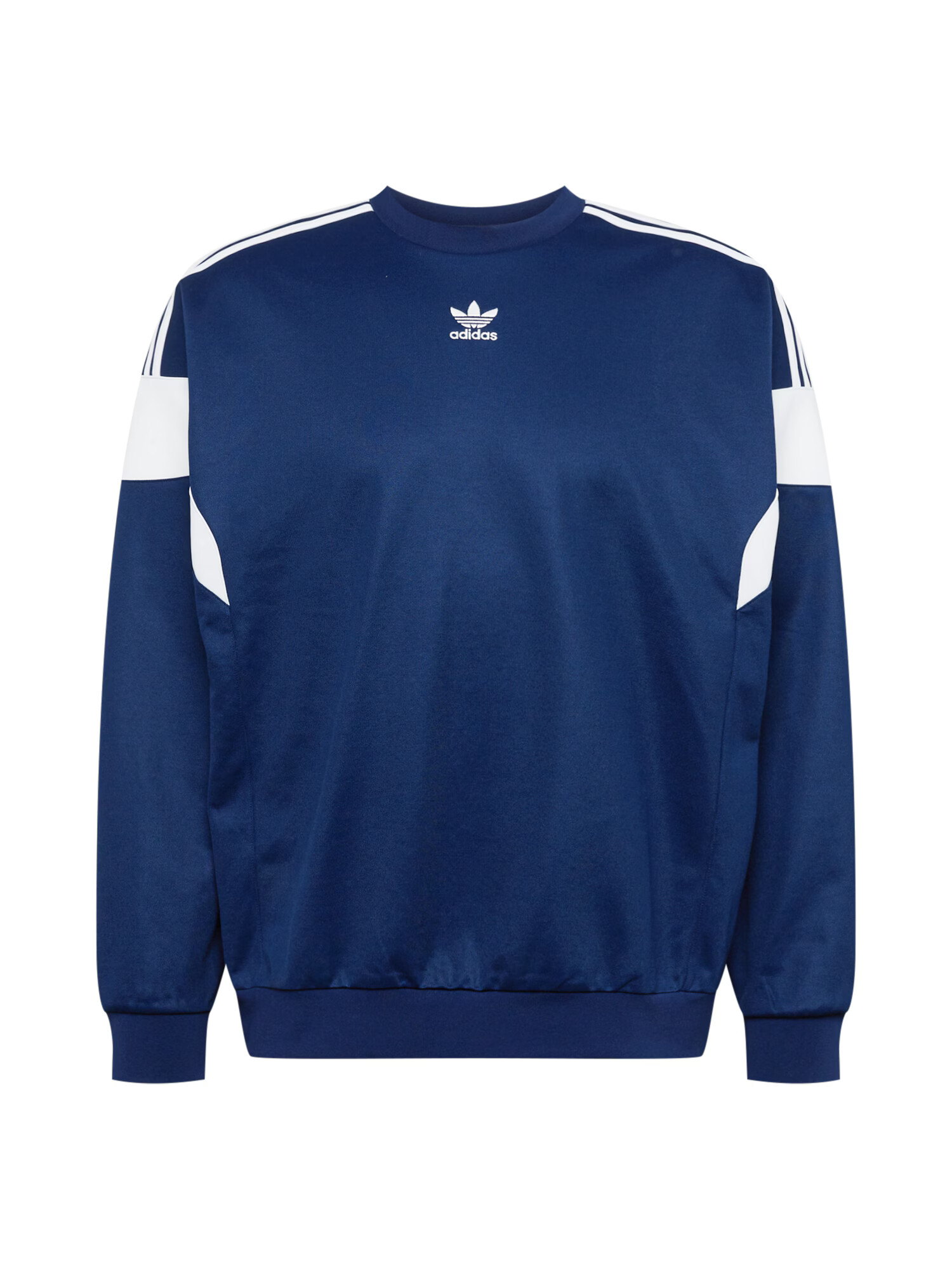 ADIDAS ORIGINALS Bluză de molton 'Adicolor Classics Cut Line' indigo / alb - Pled.ro