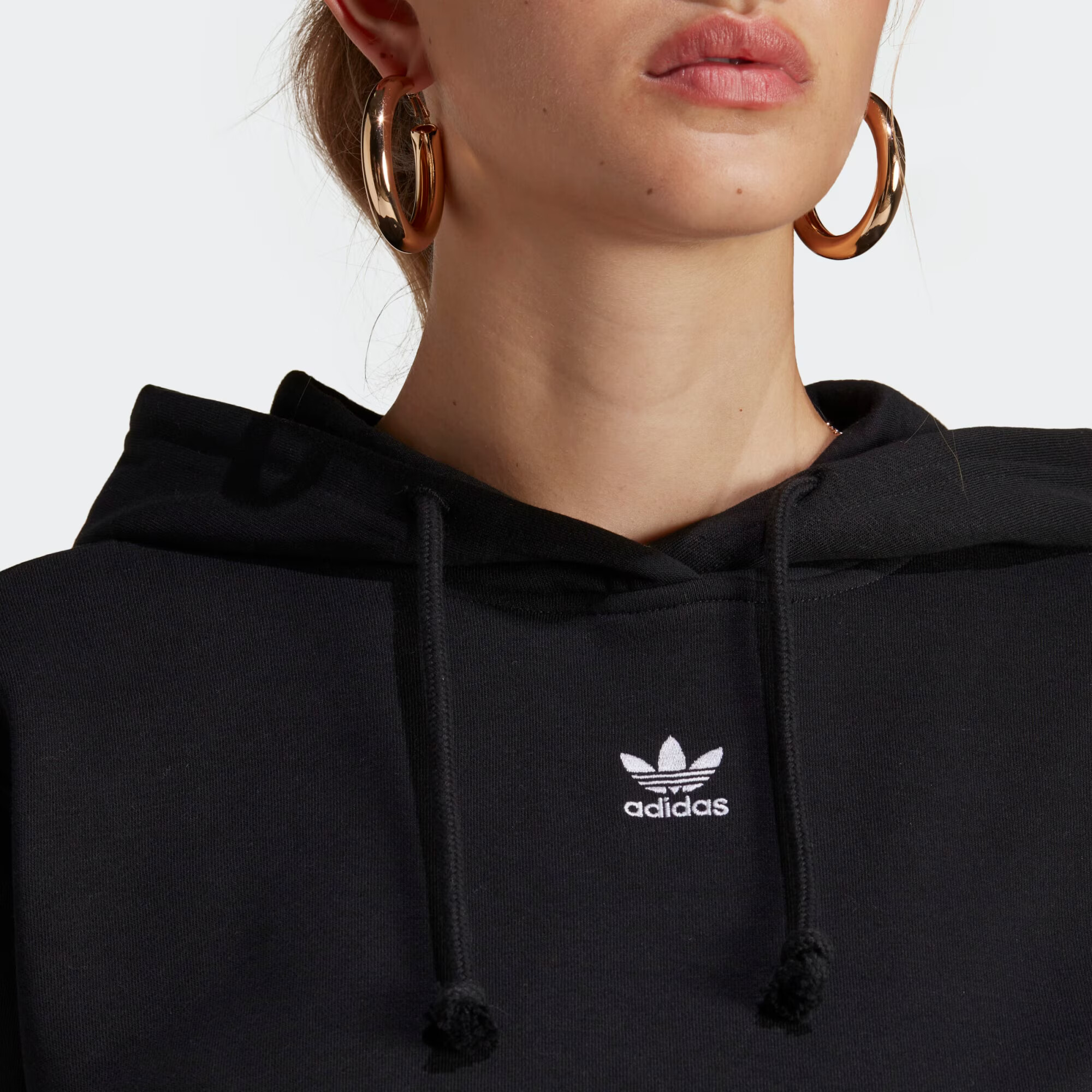 ADIDAS ORIGINALS Bluză de molton 'Adicolor Essentials' negru - Pled.ro