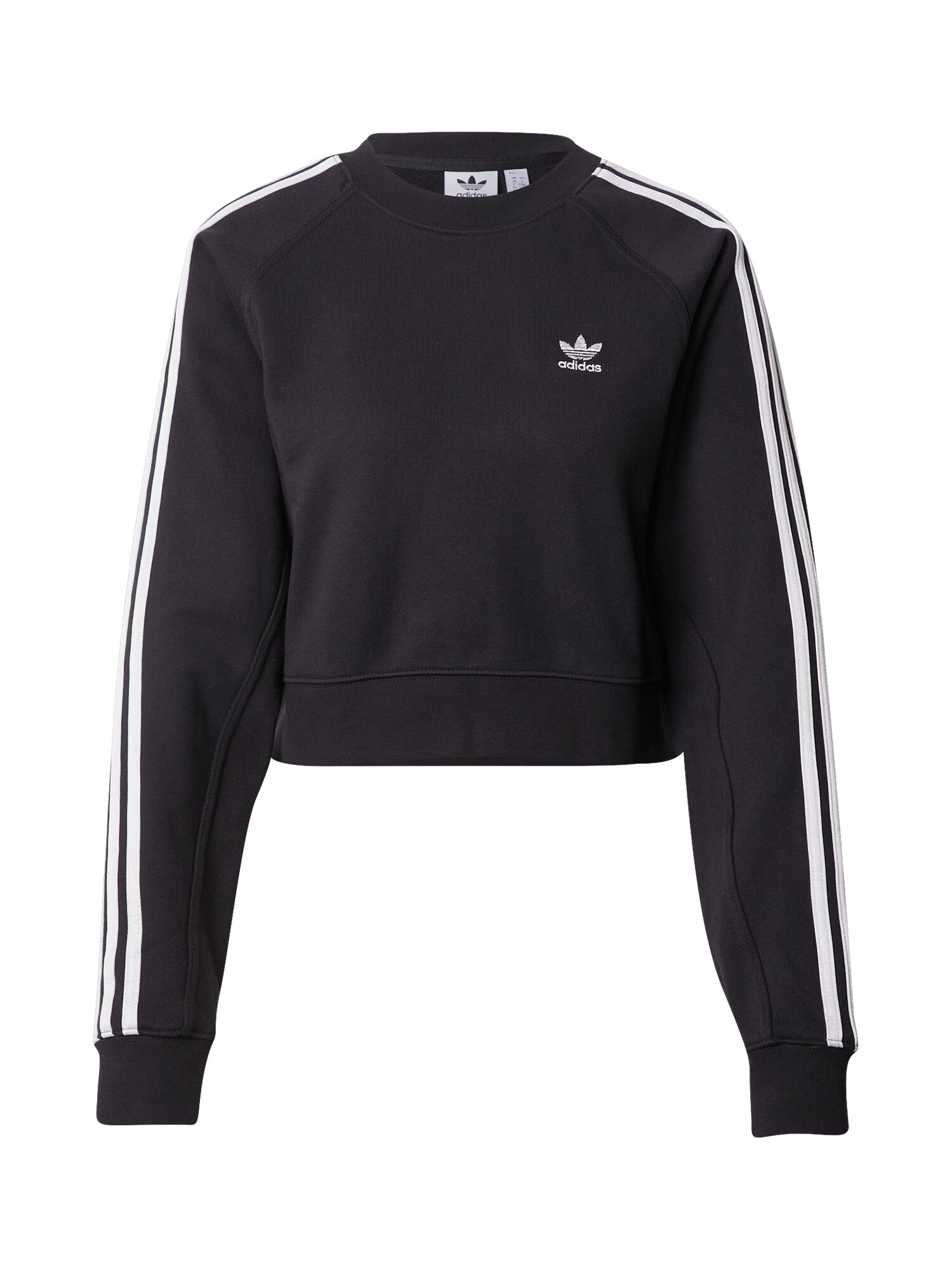 ADIDAS ORIGINALS Bluză de molton negru / alb - Pled.ro