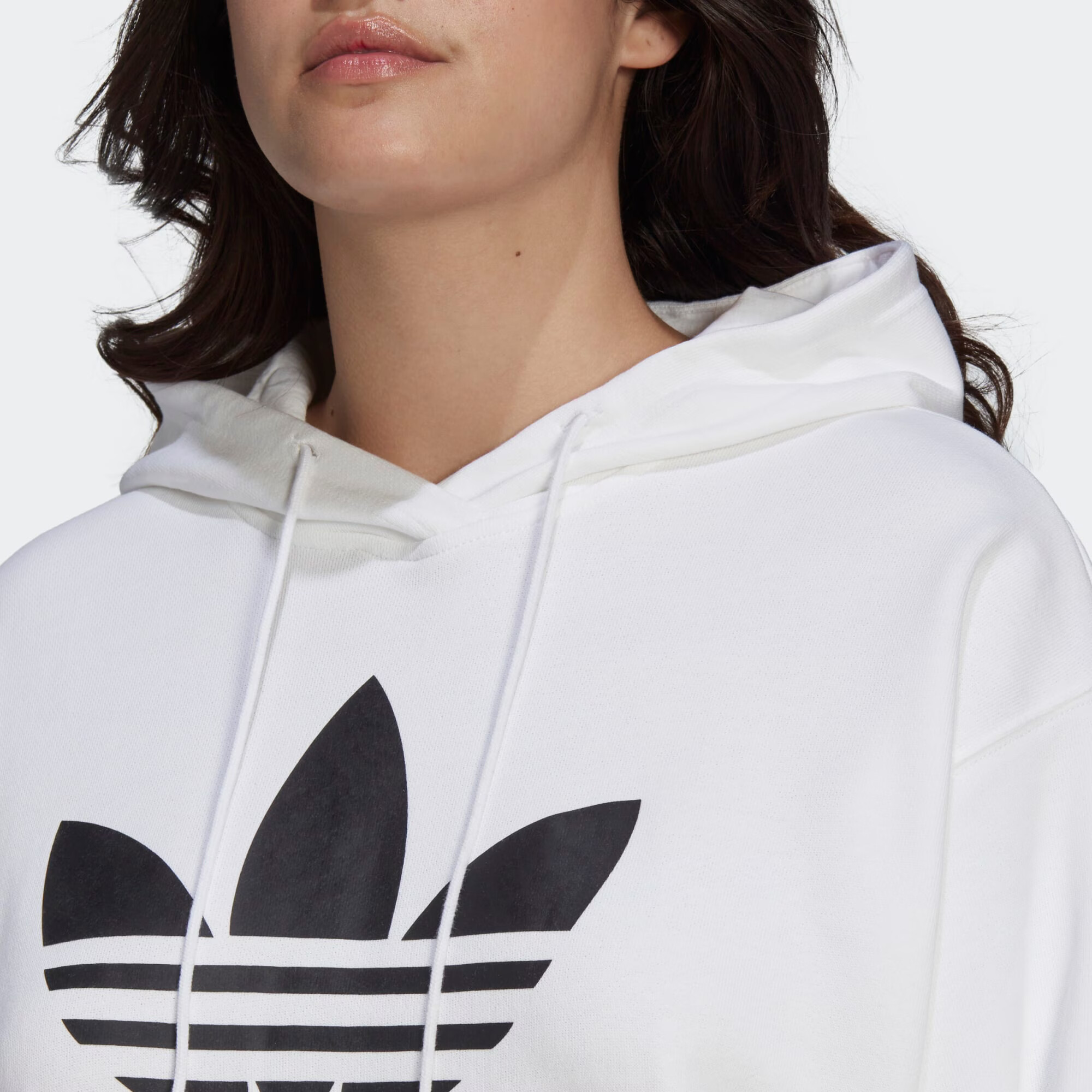 ADIDAS ORIGINALS Bluză de molton negru / alb - Pled.ro