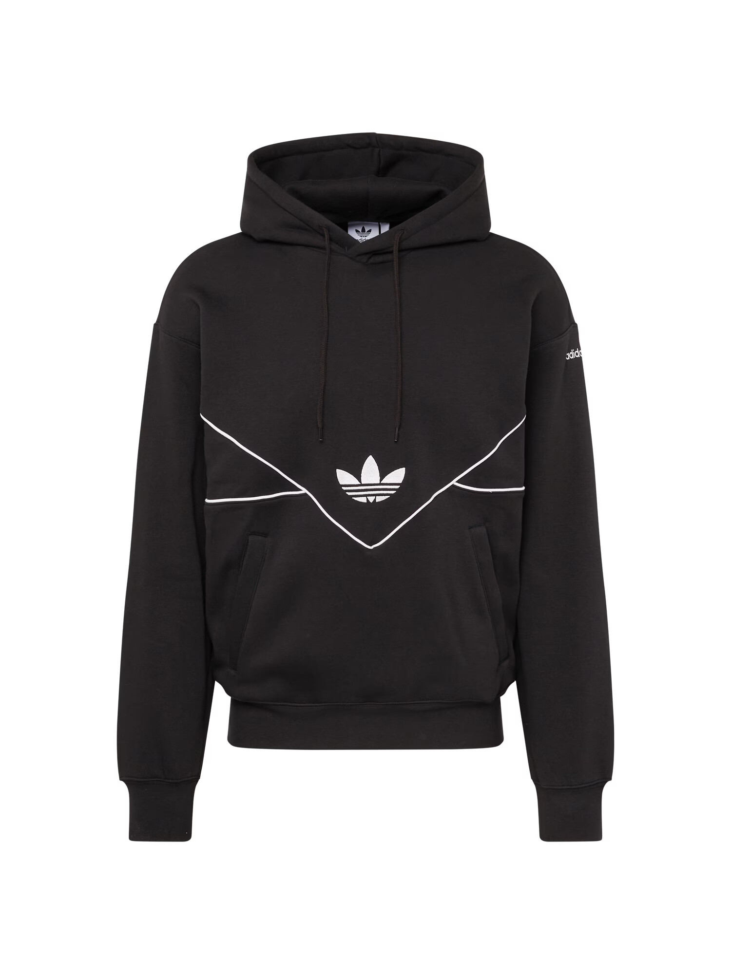 ADIDAS ORIGINALS Bluză de molton 'Adicolor Seasonal Archive' negru / alb - Pled.ro