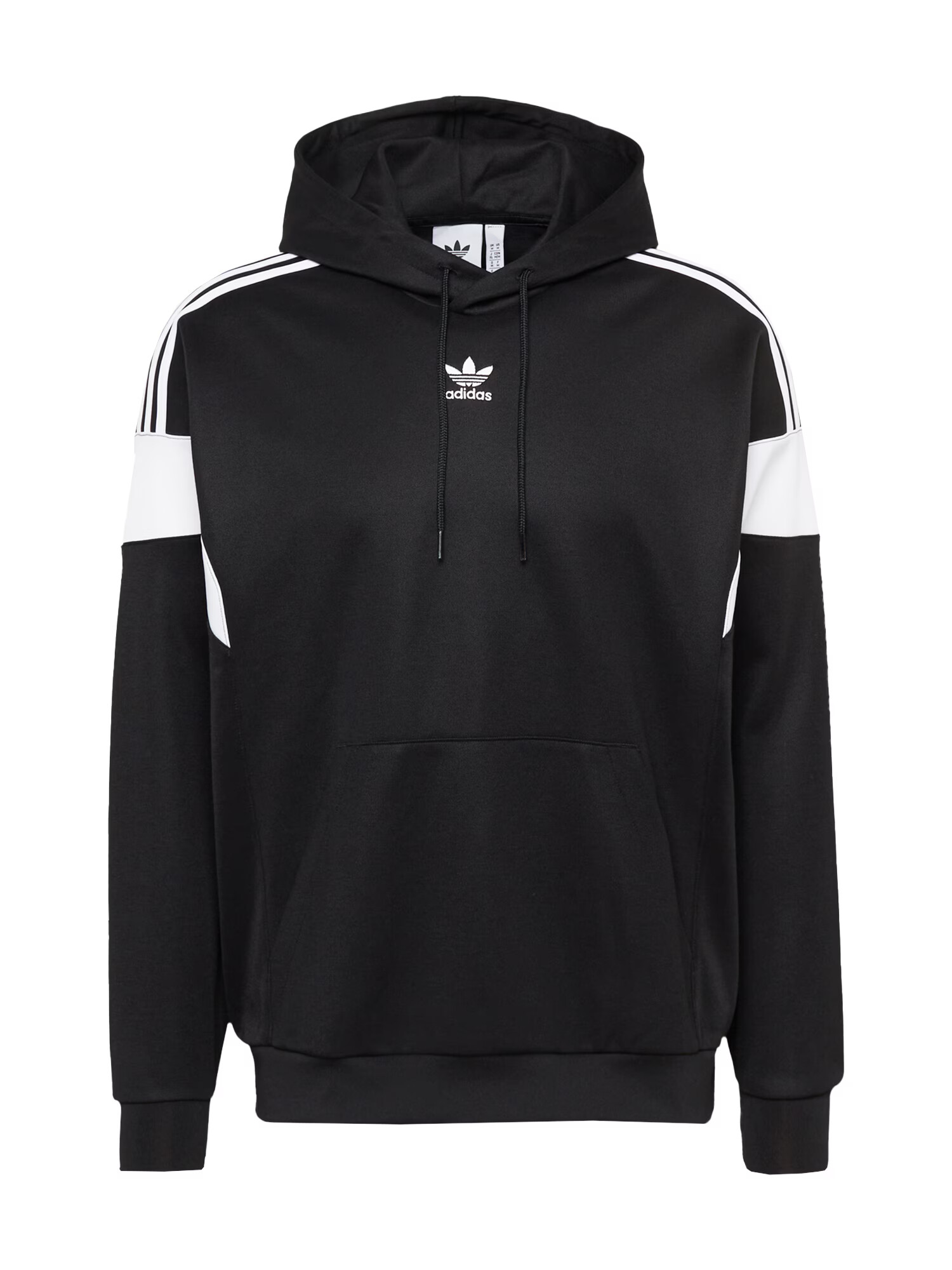 ADIDAS ORIGINALS Bluză de molton negru / alb - Pled.ro