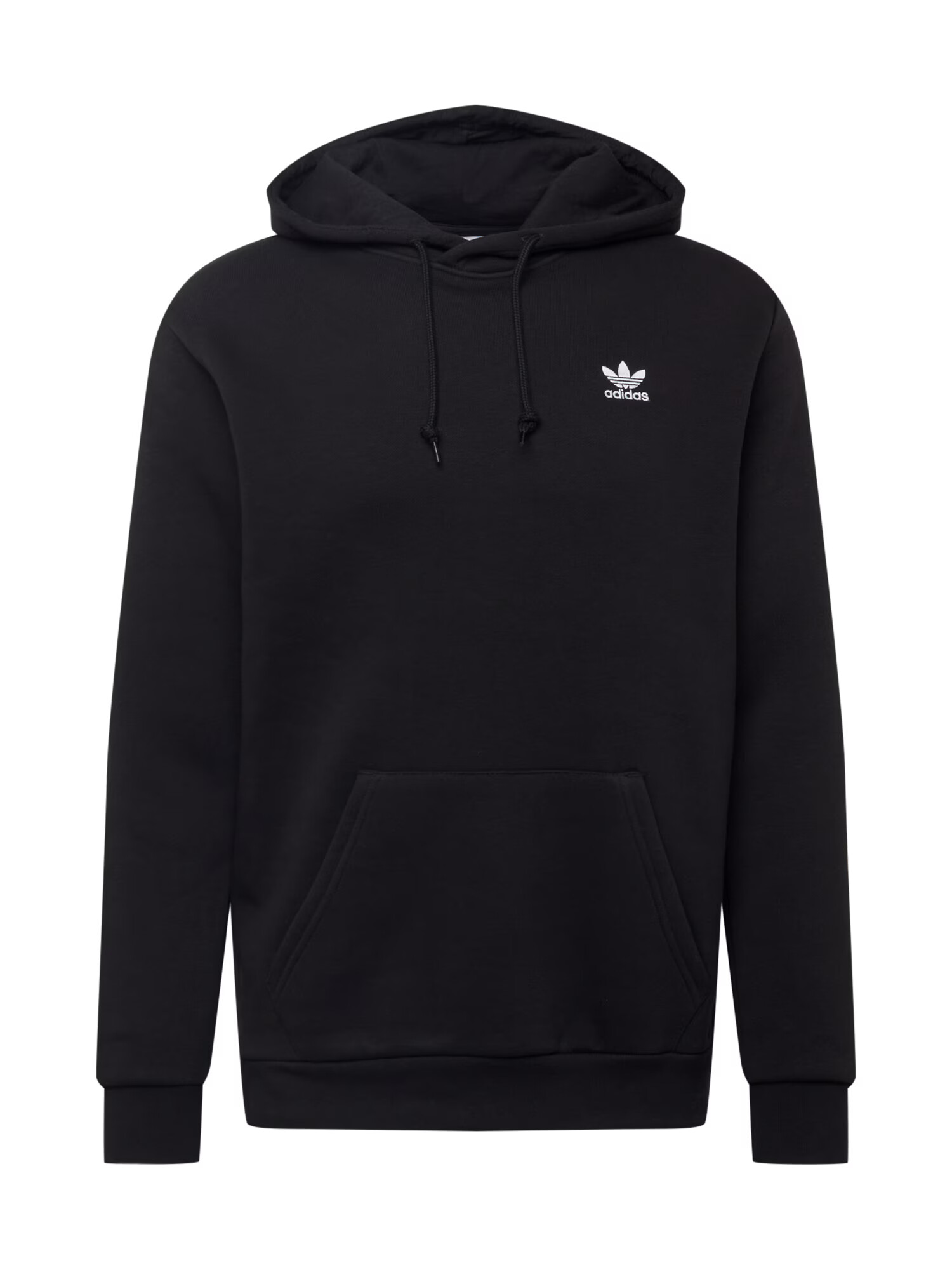 ADIDAS ORIGINALS Bluză de molton 'Adicolor Essentials Trefoil' negru / alb - Pled.ro