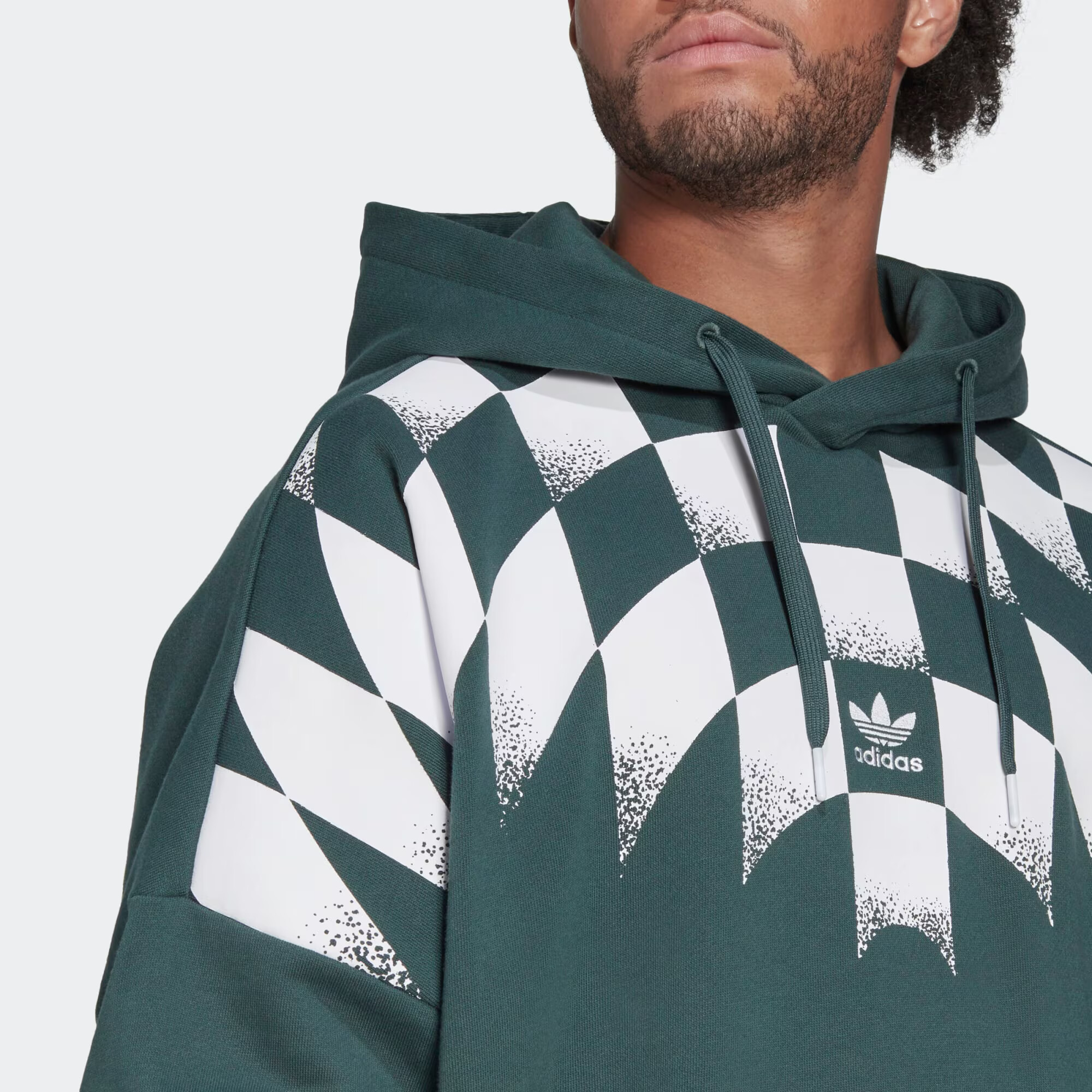 ADIDAS ORIGINALS Bluză de molton 'Rekive Graphic' verde / alb - Pled.ro