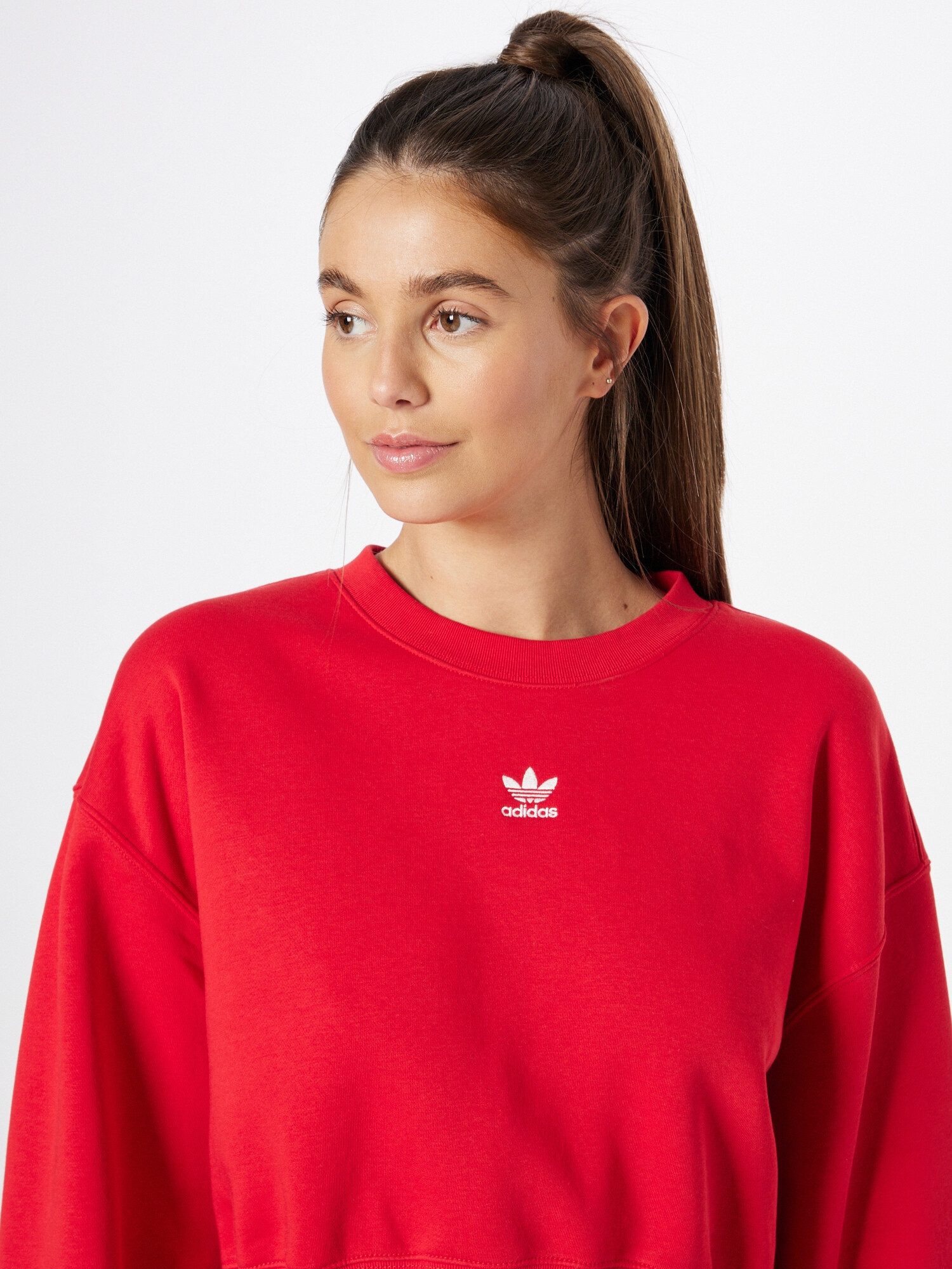 ADIDAS ORIGINALS Bluză de molton roșu / alb - Pled.ro