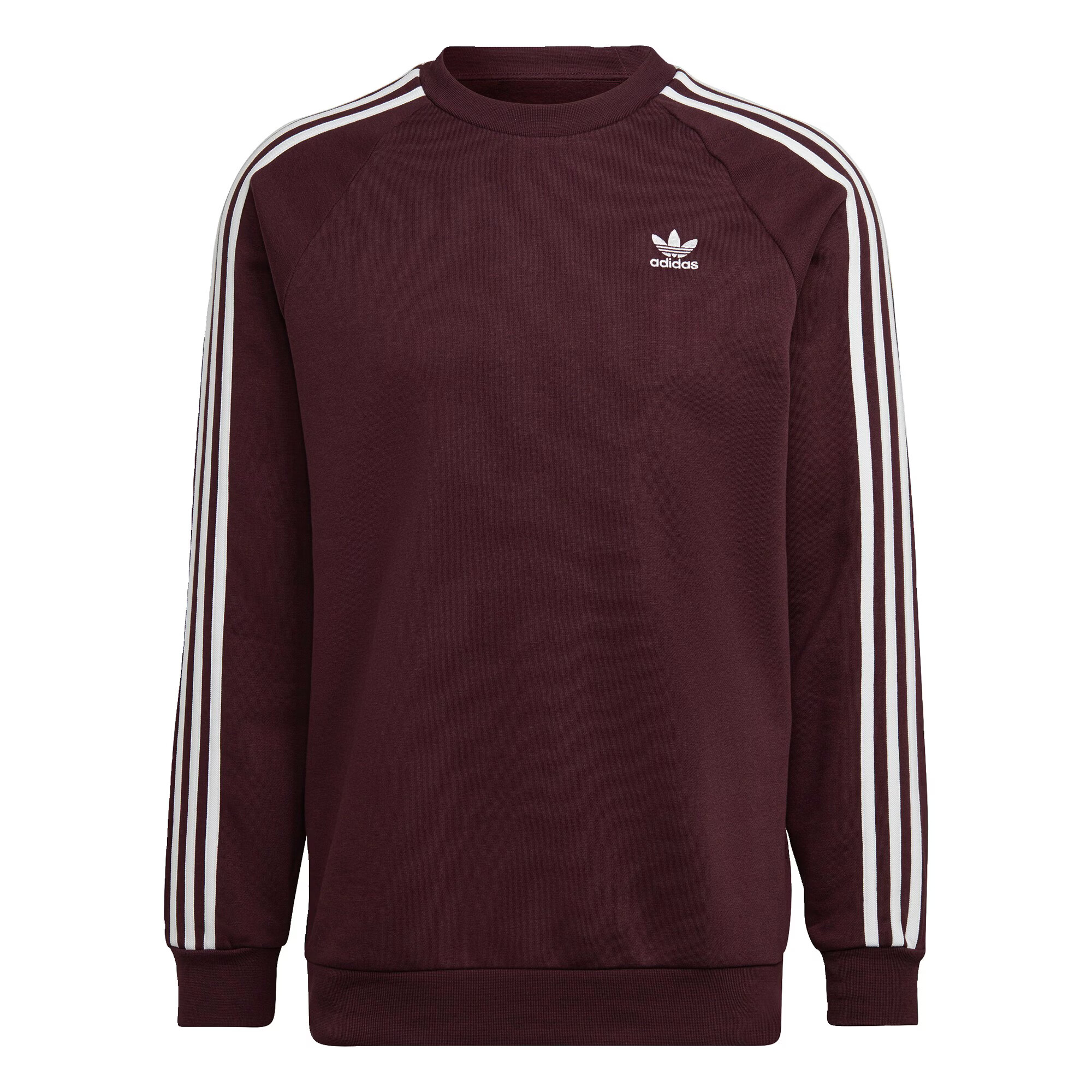 ADIDAS ORIGINALS Bluză de molton roșu bordeaux / alb - Pled.ro