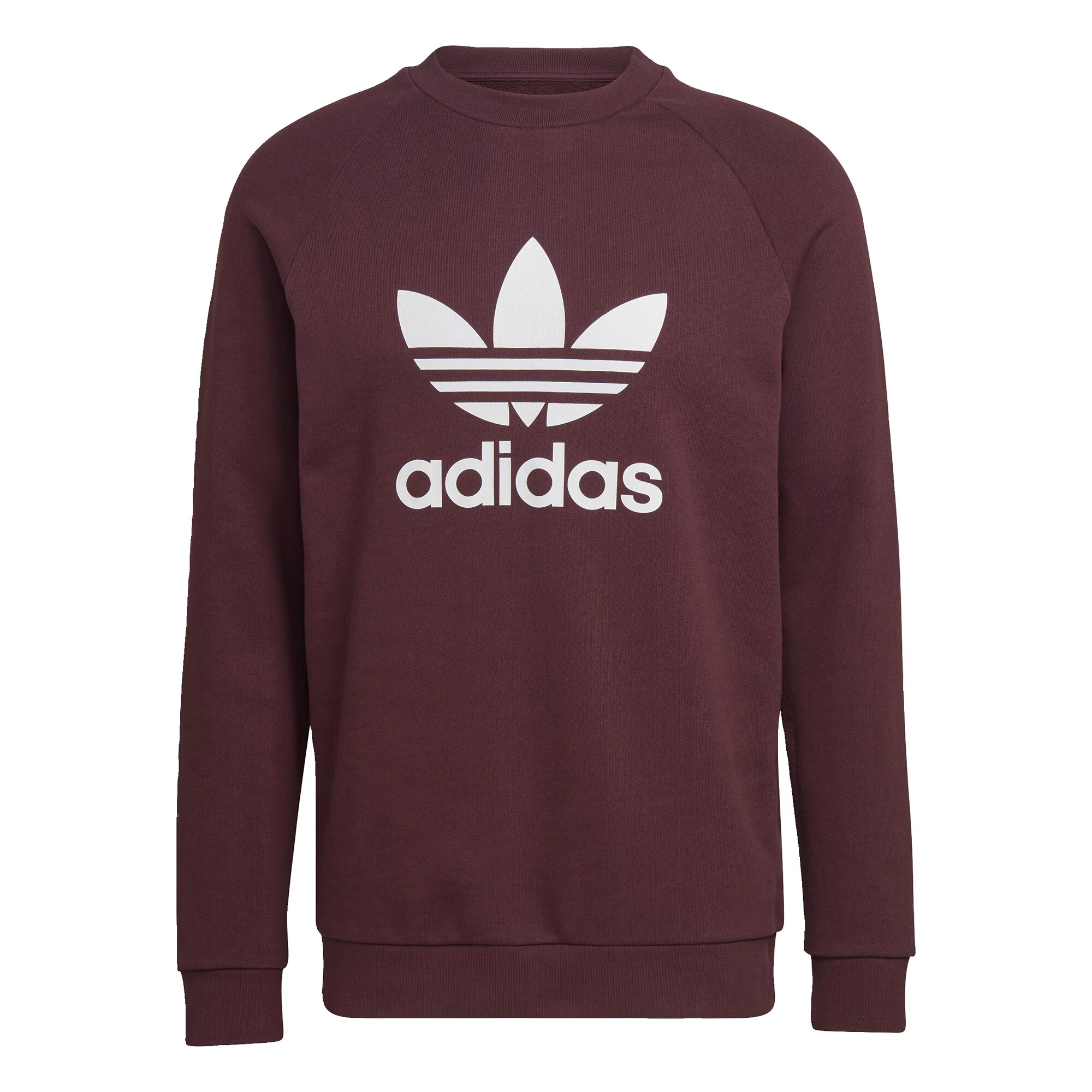 ADIDAS ORIGINALS Bluză de molton roșu burgundy / alb - Pled.ro