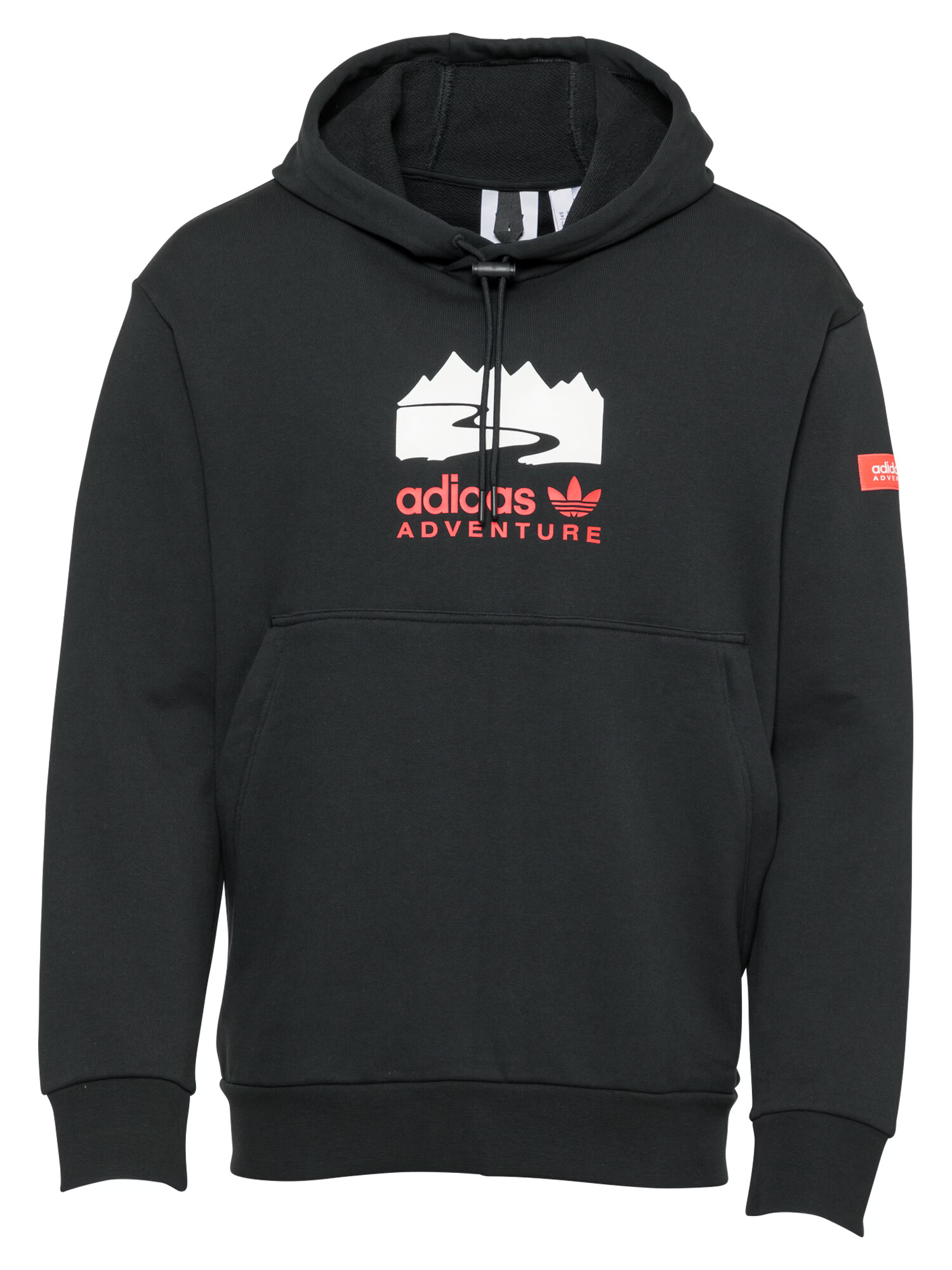 ADIDAS ORIGINALS Bluză de molton roșu rodie / negru / alb - Pled.ro