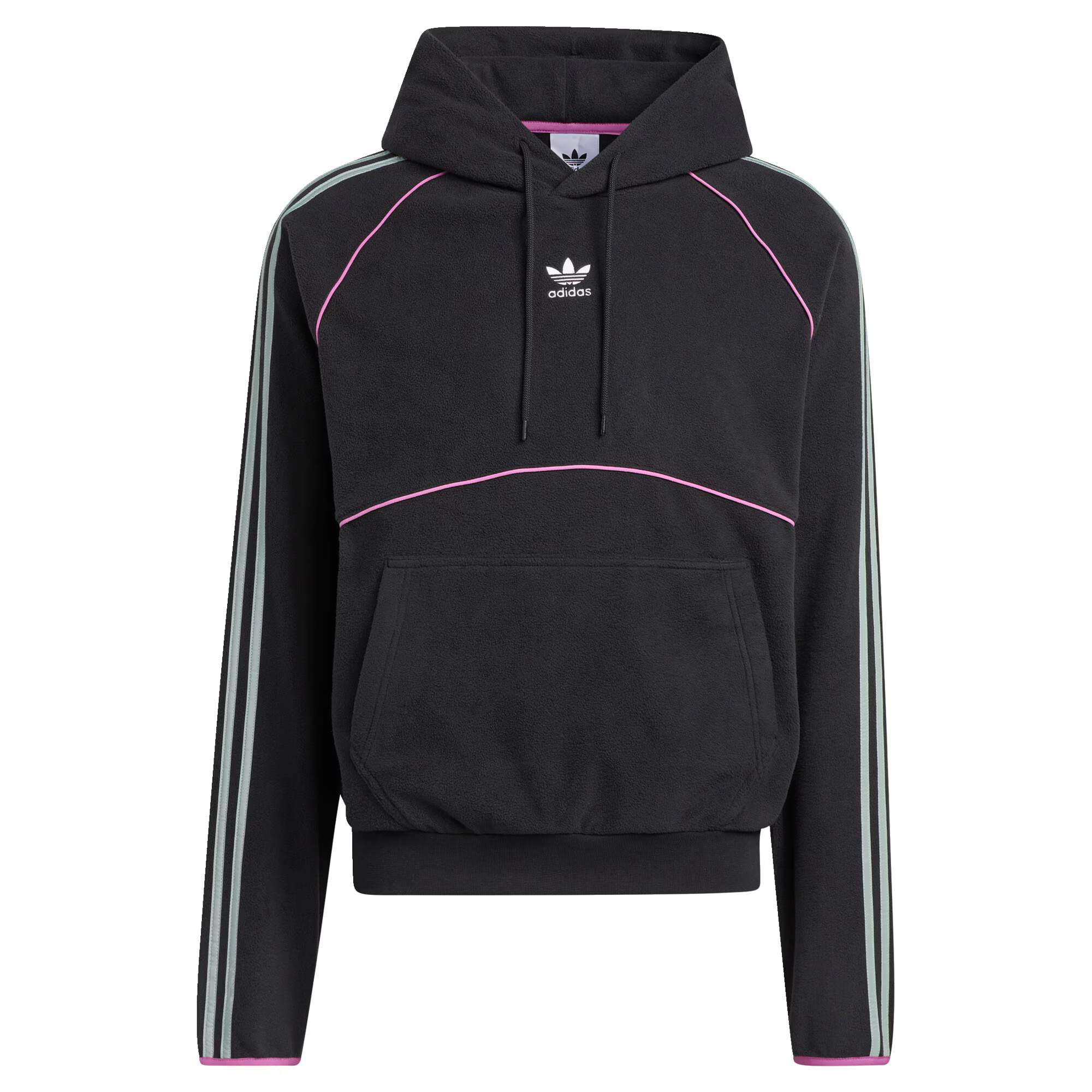 ADIDAS ORIGINALS Bluză de molton 'Polar Fleece' roz / negru / alb - Pled.ro