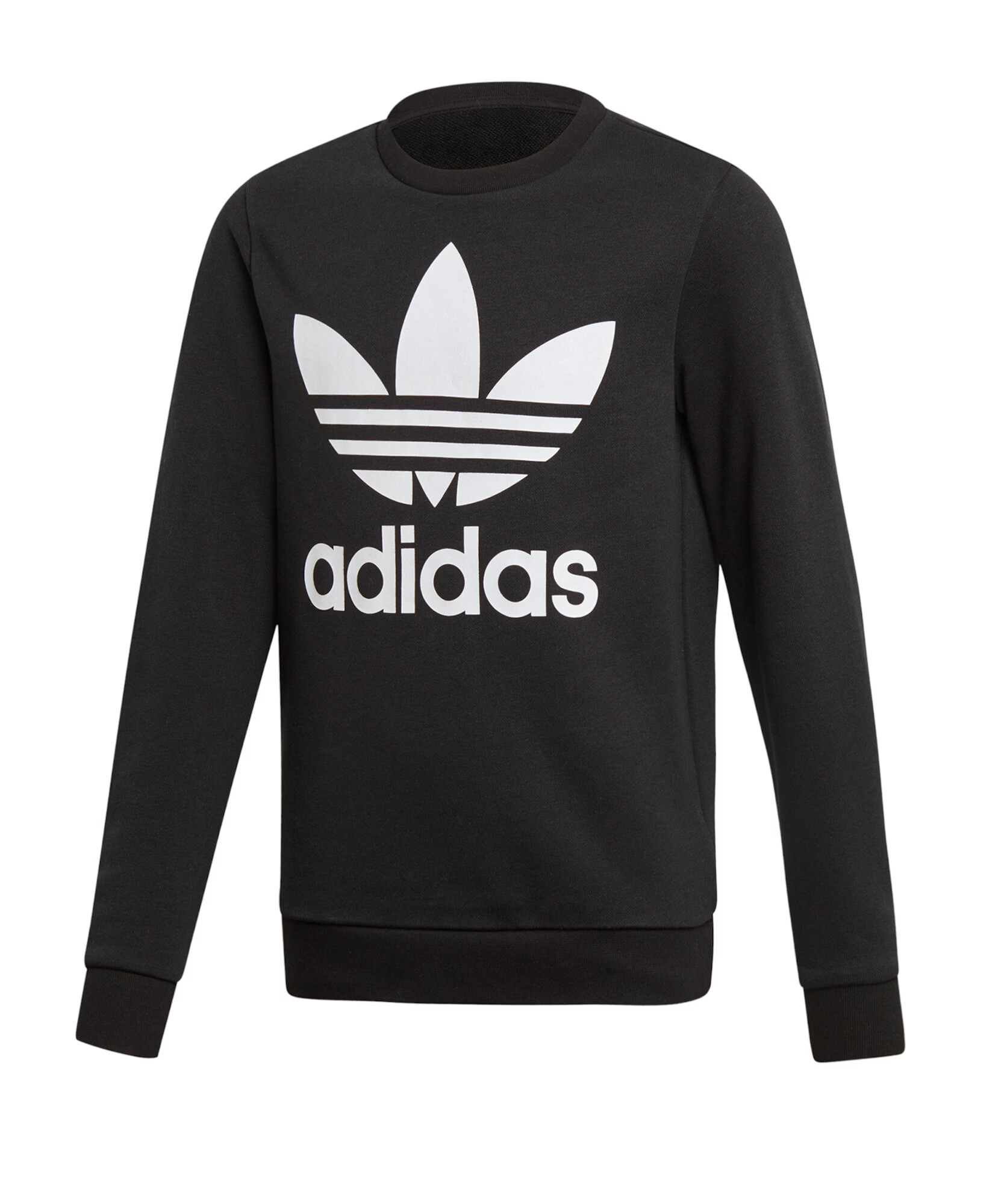 ADIDAS ORIGINALS Bluză de molton 'Trefoil Crew' negru - Pled.ro